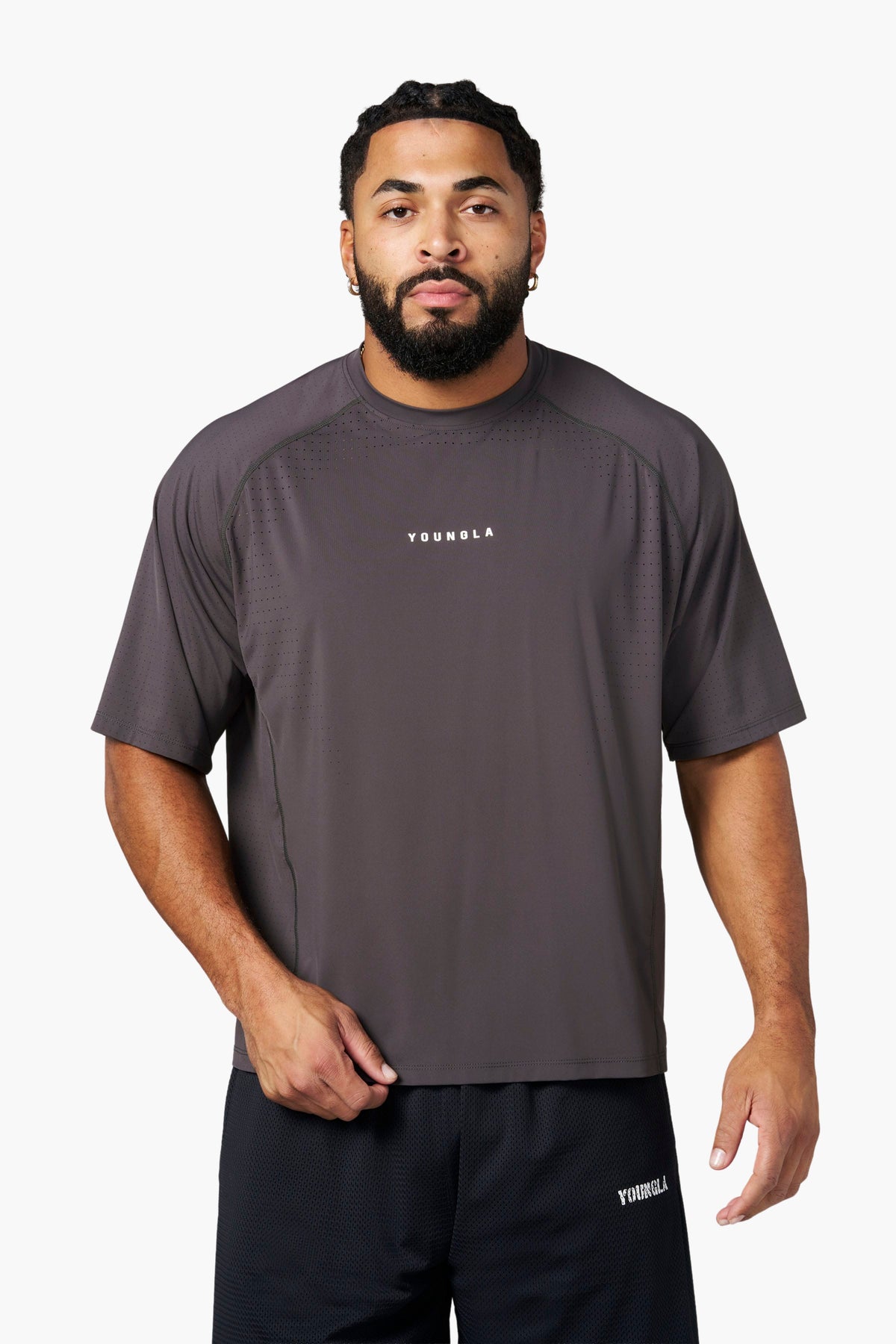 YoungLA 4222 - Motion Training Tees 'Charcoal'