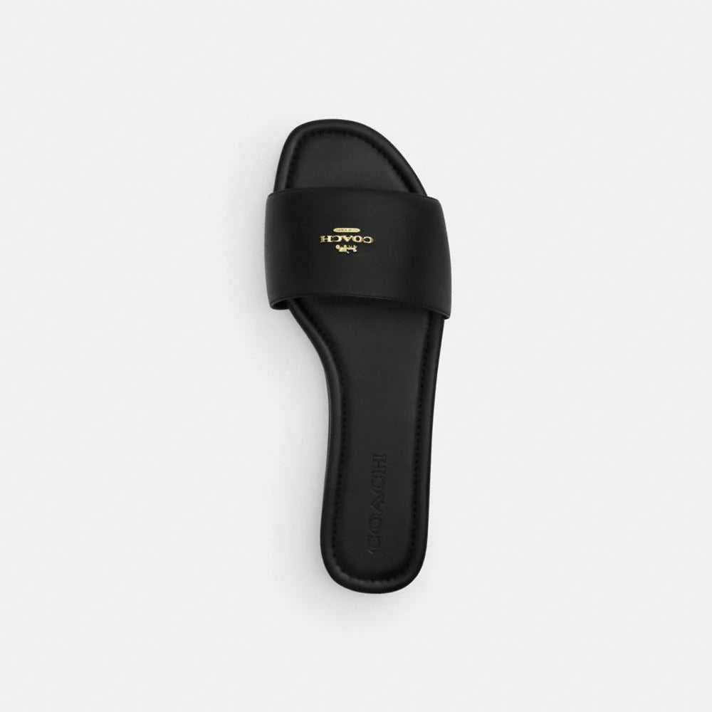 Coach Slide Sandal Black