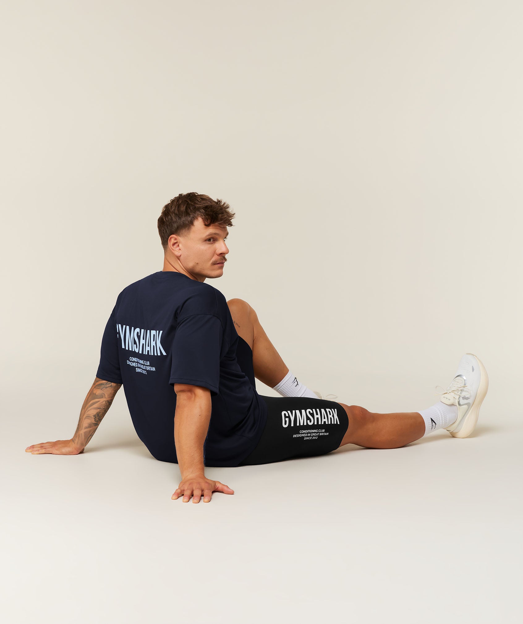 Gymshark Conditioning Club Oversized T-Shirt 'Heavy Blue Tranquil Blue'