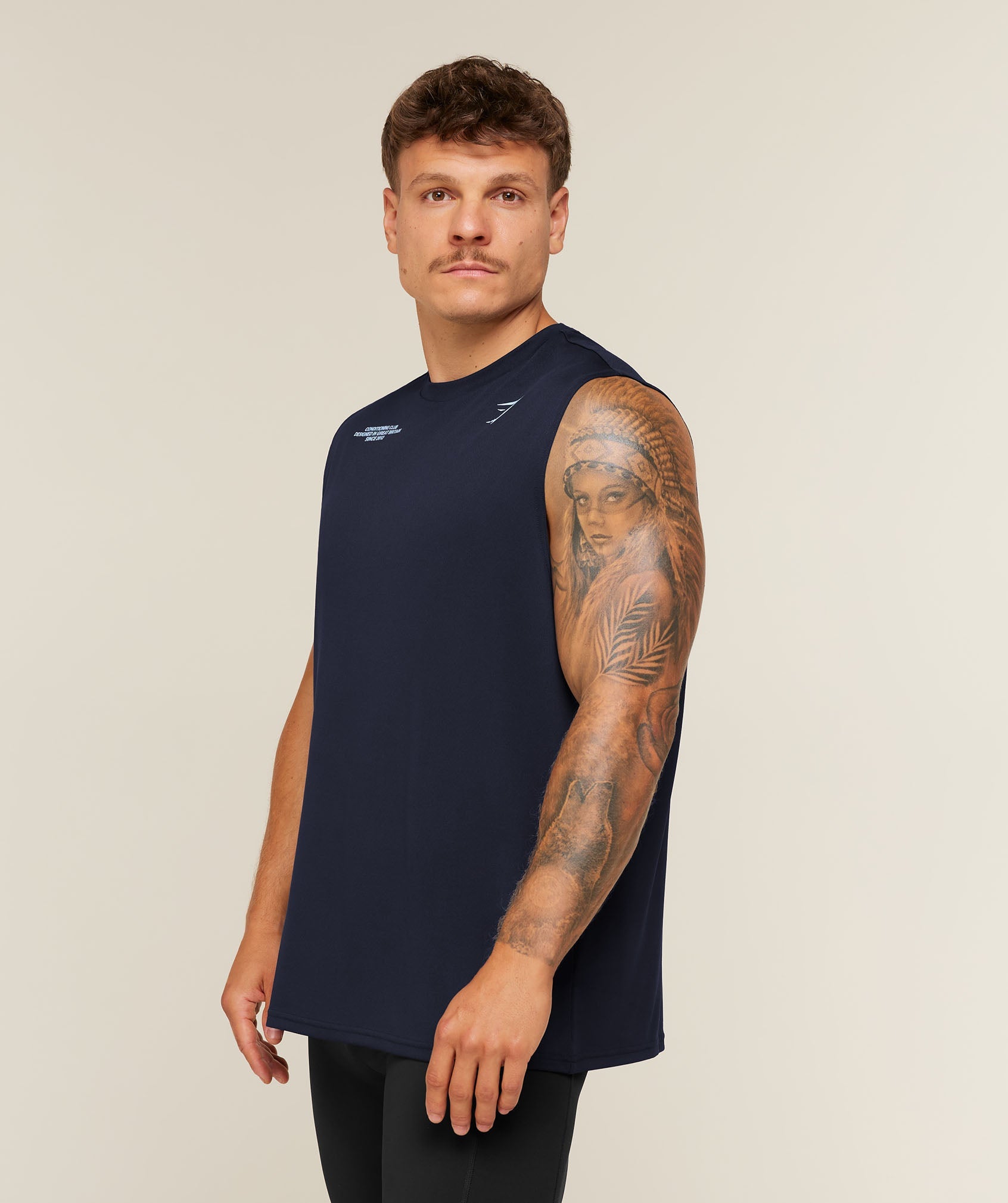 Gymshark Conditioning Club Tank 'Heavy Blue Tranquil Blue'
