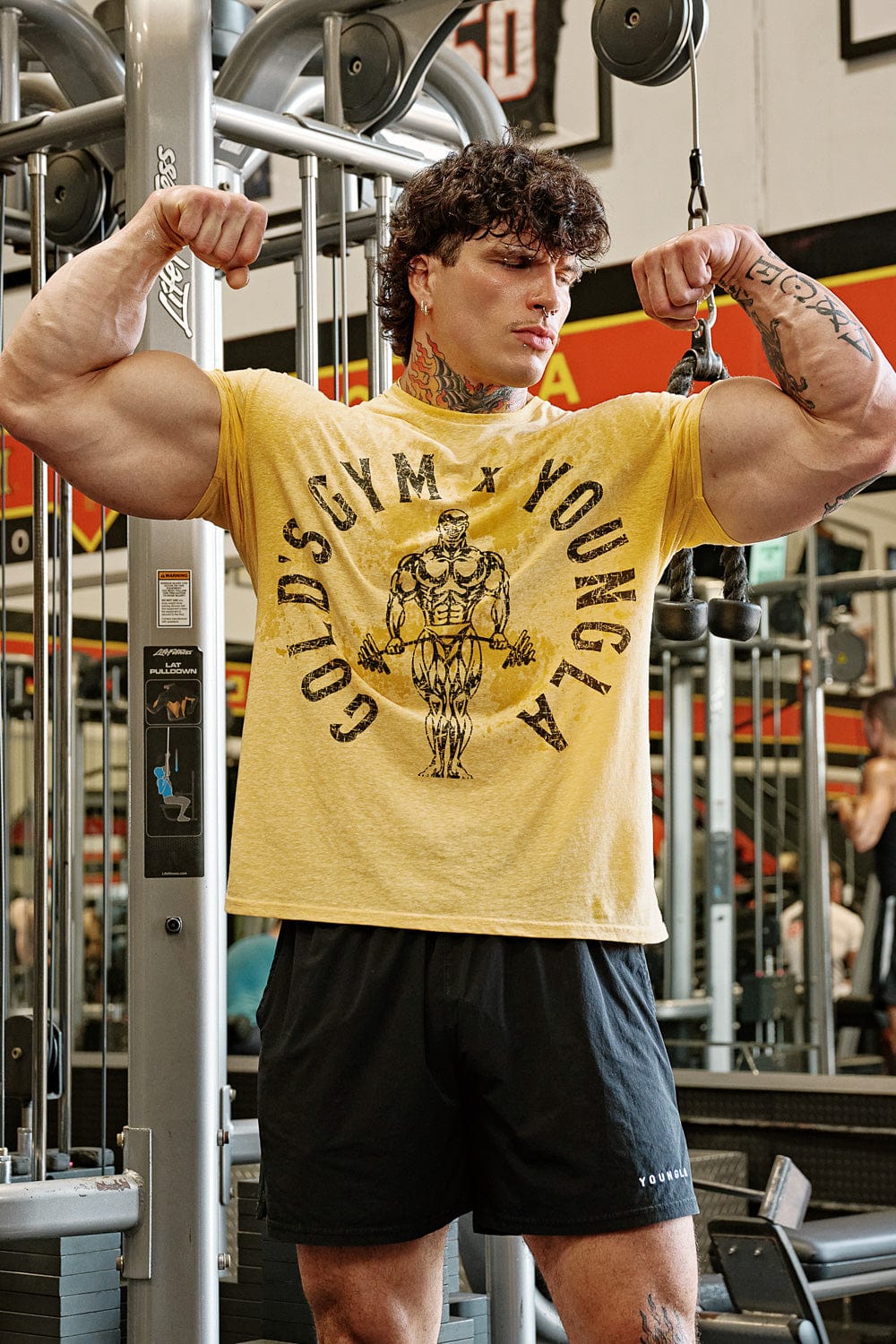 YoungLA 4206 - Gold's Gym Heather Tees 'Yellow Heather'