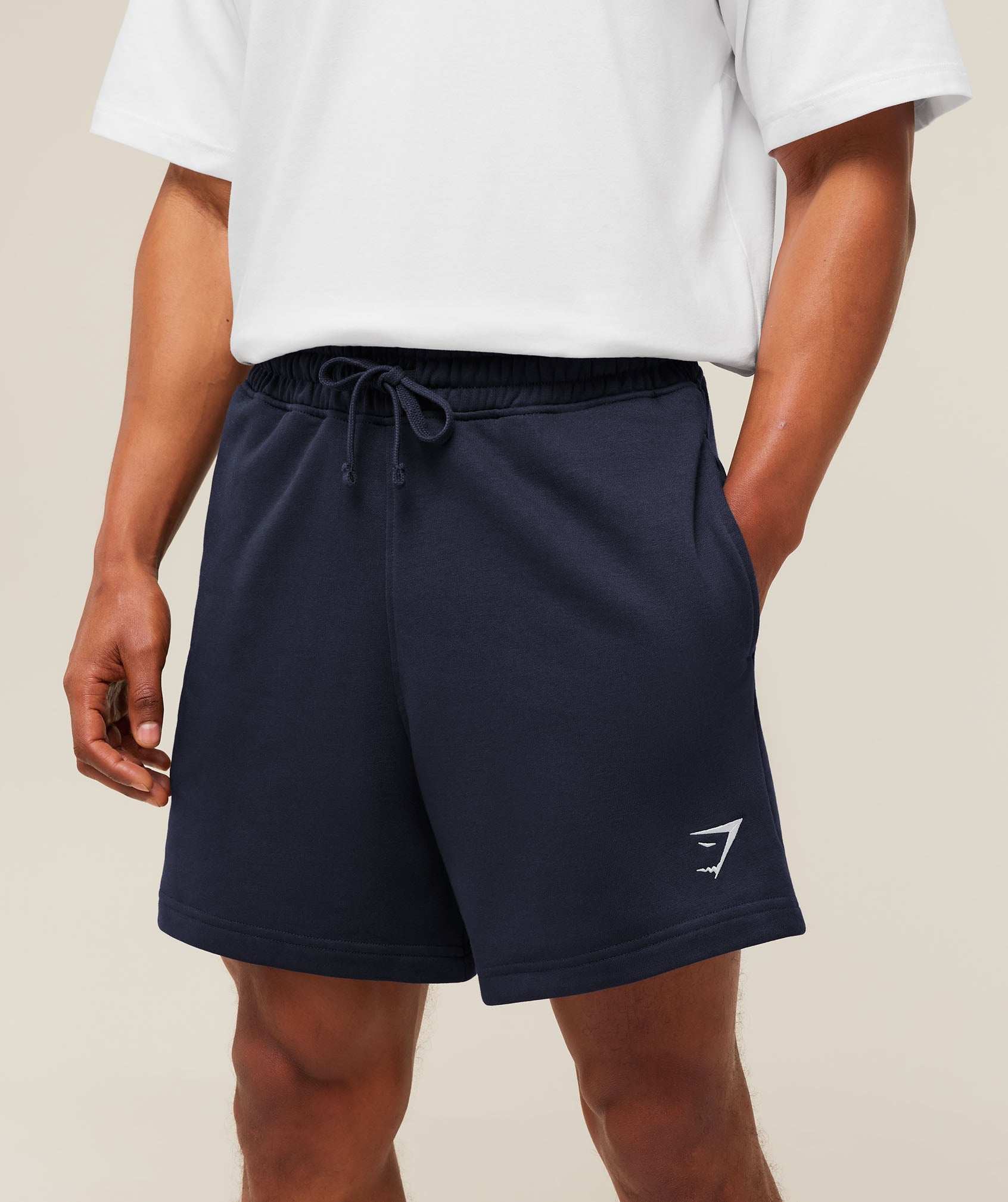 Gymshark Crest Shorts 'Heavy Blue'