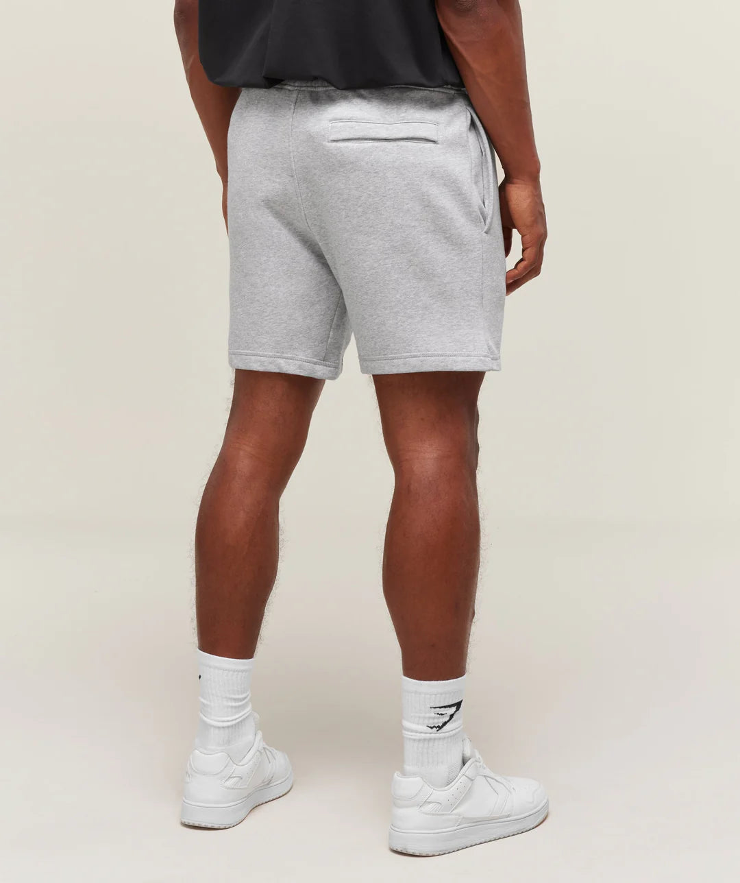Gymshark Crest Shorts 'Light Grey Marl'