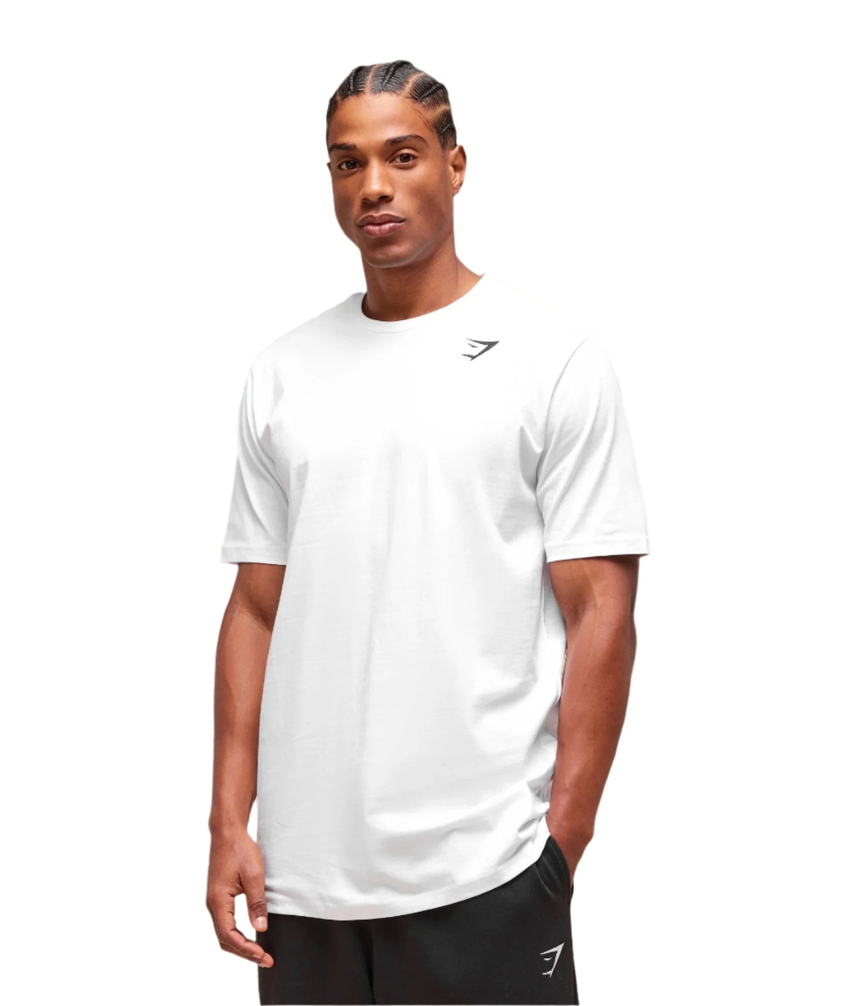 Gymshark Crest T-Shirt (Tall) - White