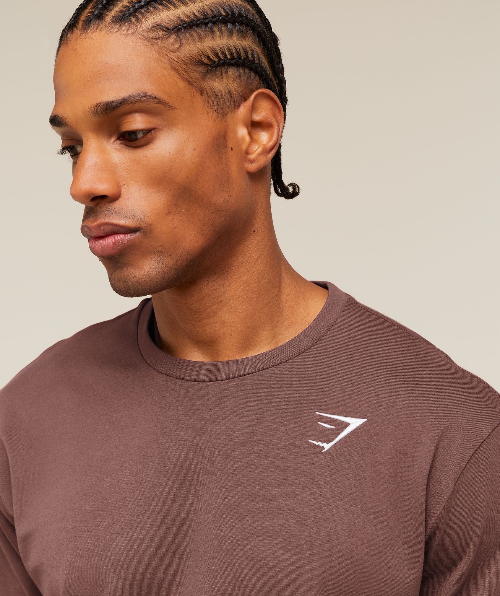Gymshark Crest T-Shirt 'Espresso Brown'