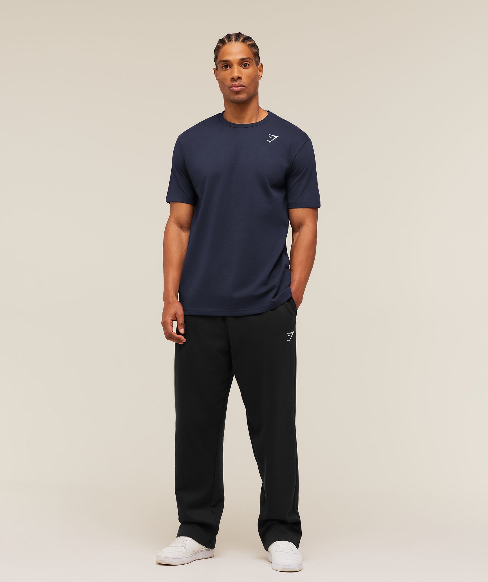 Gymshark Crest T-Shirt 'Heavy Blue'