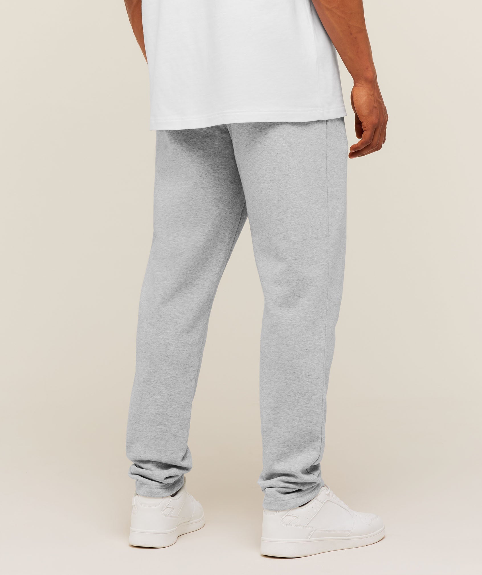 Gymshark Crest Tapered Joggers 'Light Grey Core Marl'