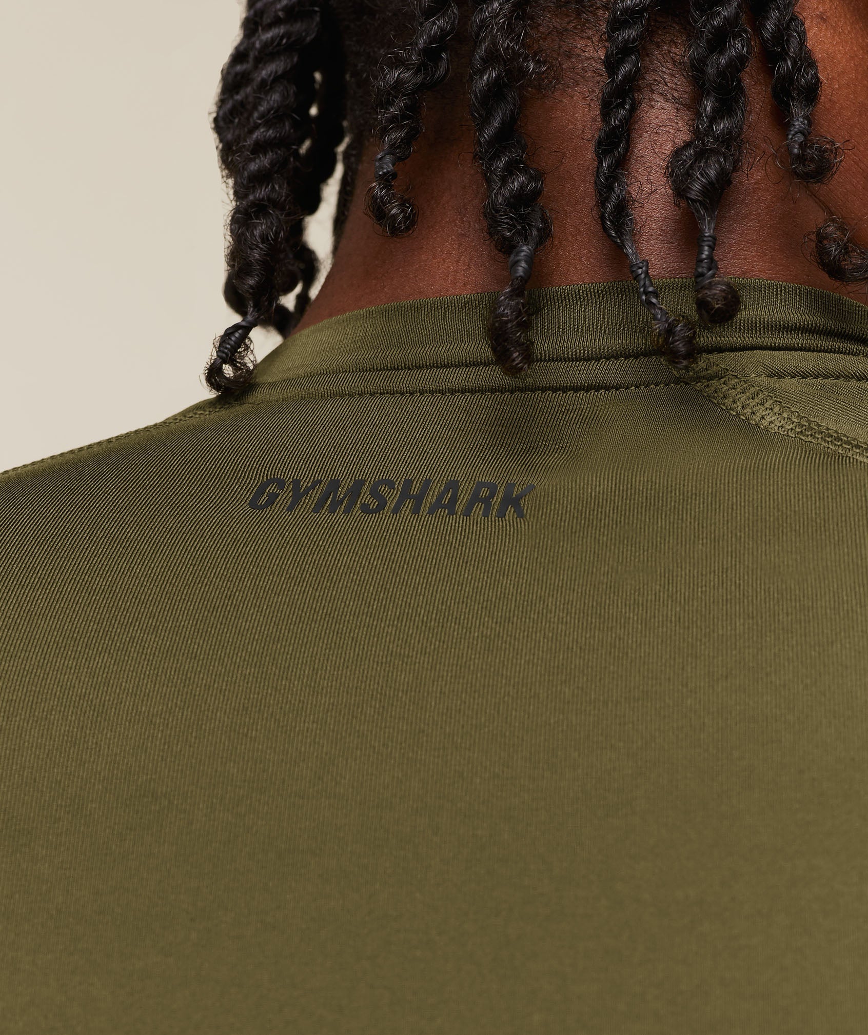 Gymshark Element Baselayer Long Sleeve T-Shirt 'Canvas Green'