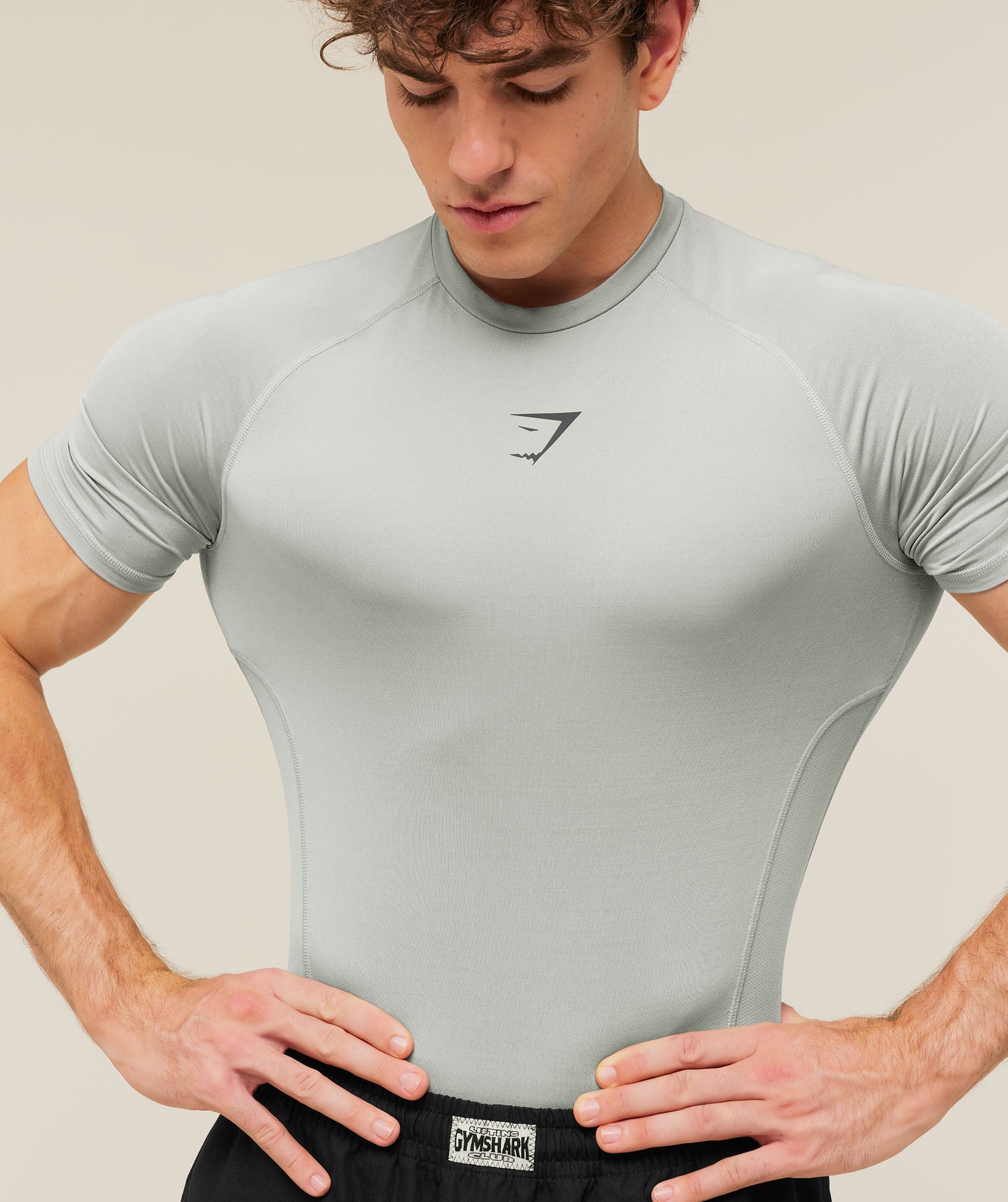 Gymshark Element Baselayer T-Shirt 'Smokey Grey'