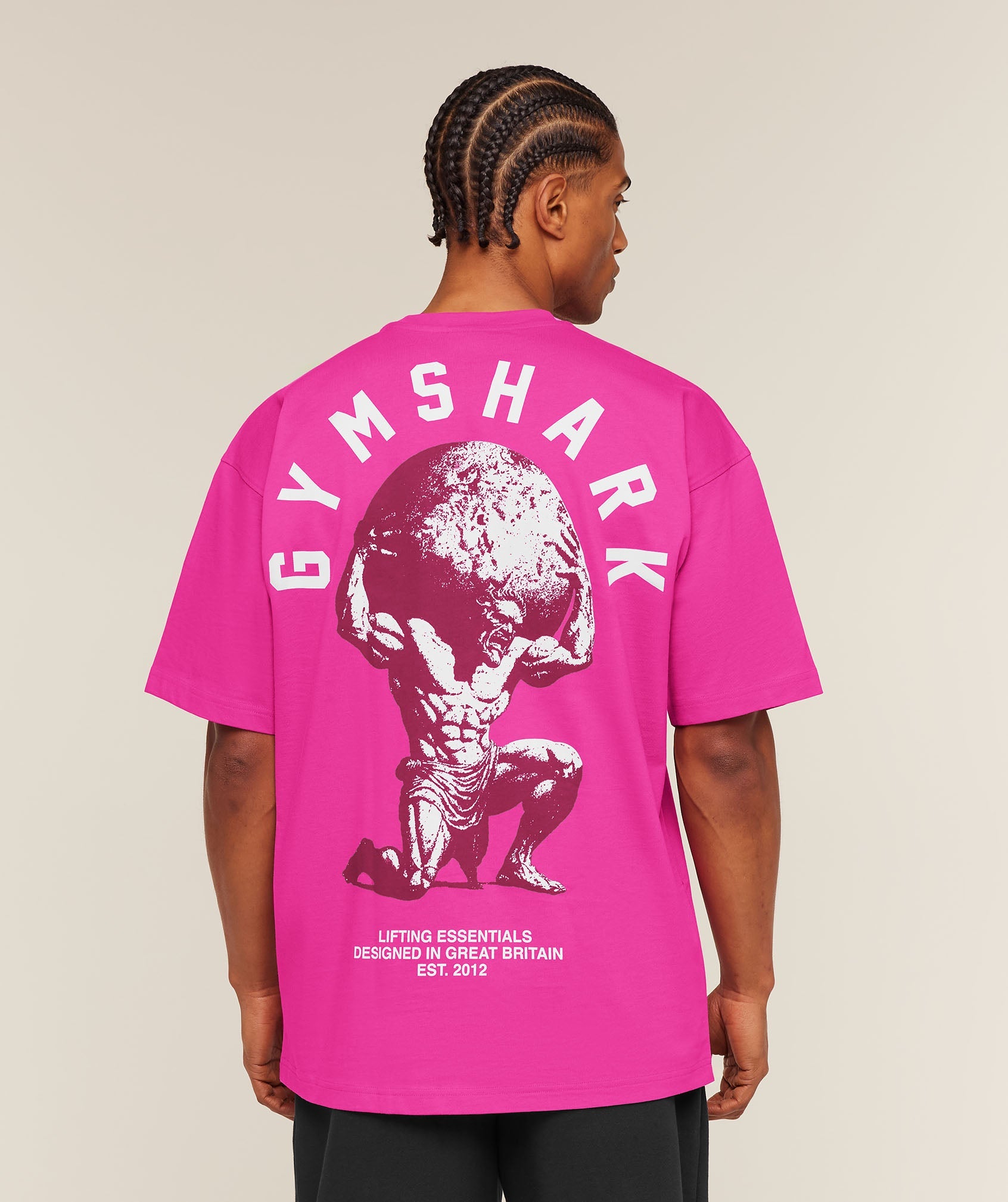 Gymshark Atlas T-Shirt 'Super-Set Pink'