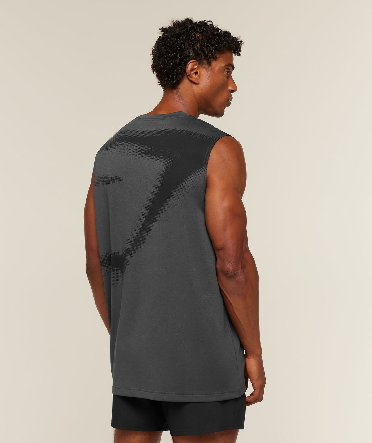Gymshark Motion Blur Graphic Tank 'Onyx Grey'