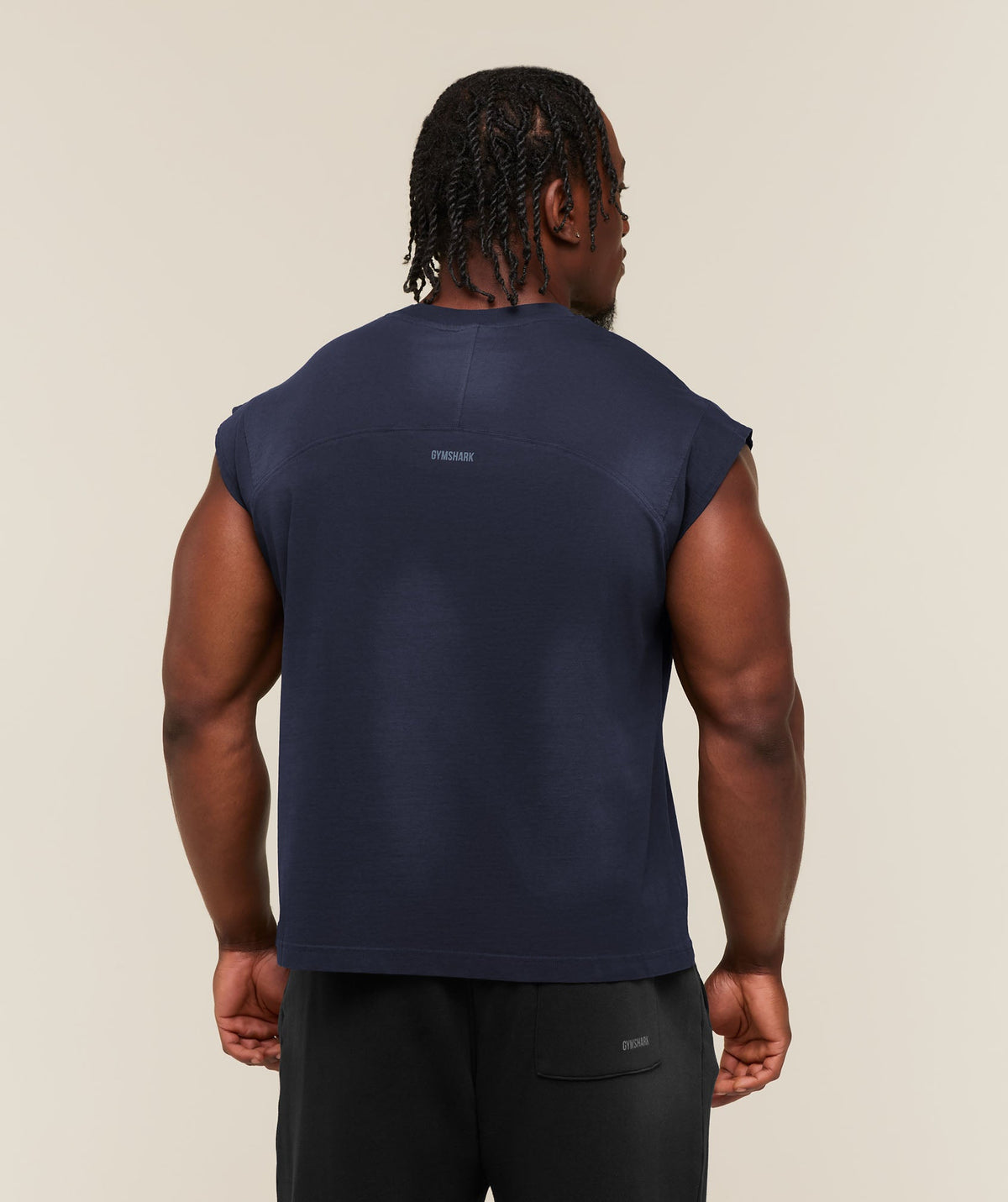 Gymshark GSLC Cut off tank 'Heavy Blue Wash'