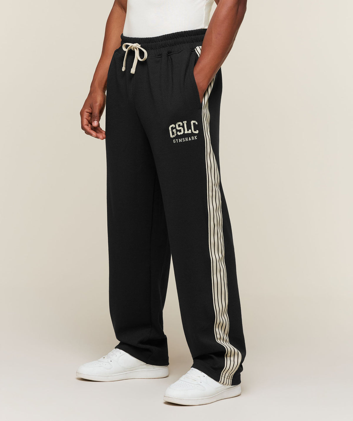Gymshark GSLC Taped Straight Leg Track Pants 'Black'