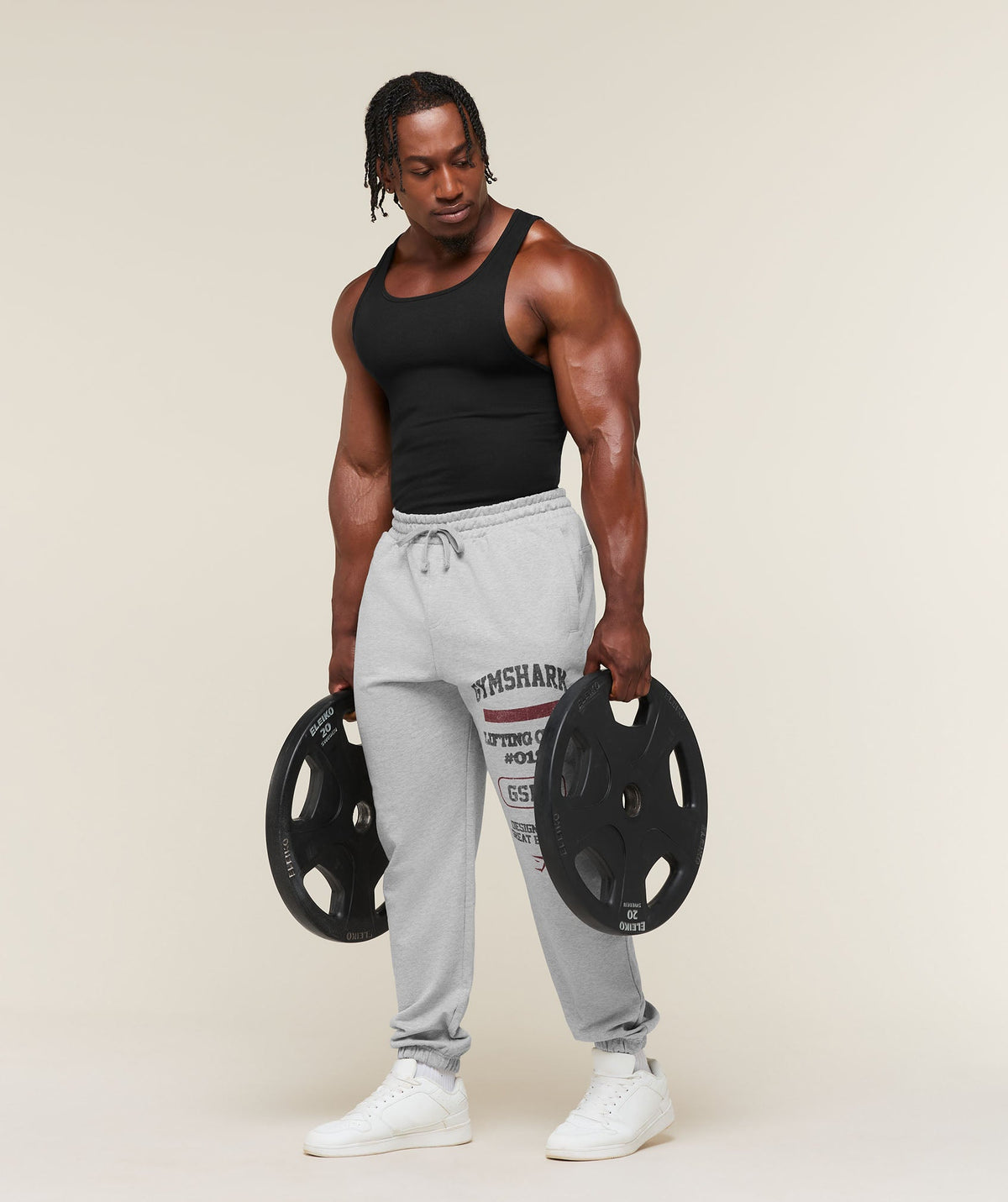 Gymshark Global Lifting Pants 'Light Grey Core Marl'