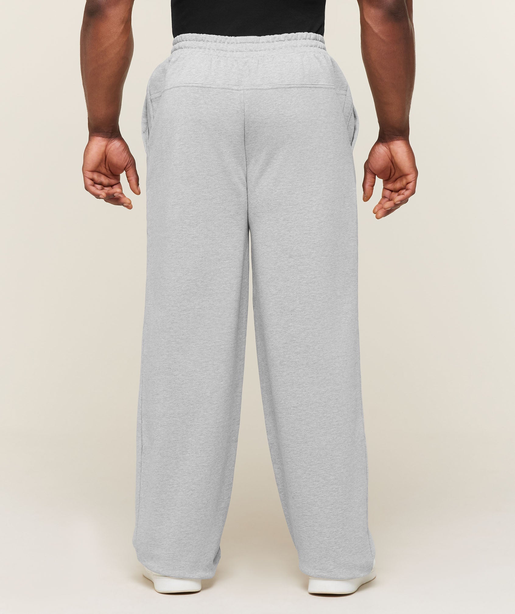 Gymshark Global Lifting Wide Leg Pants 'Light Grey Core Marl'