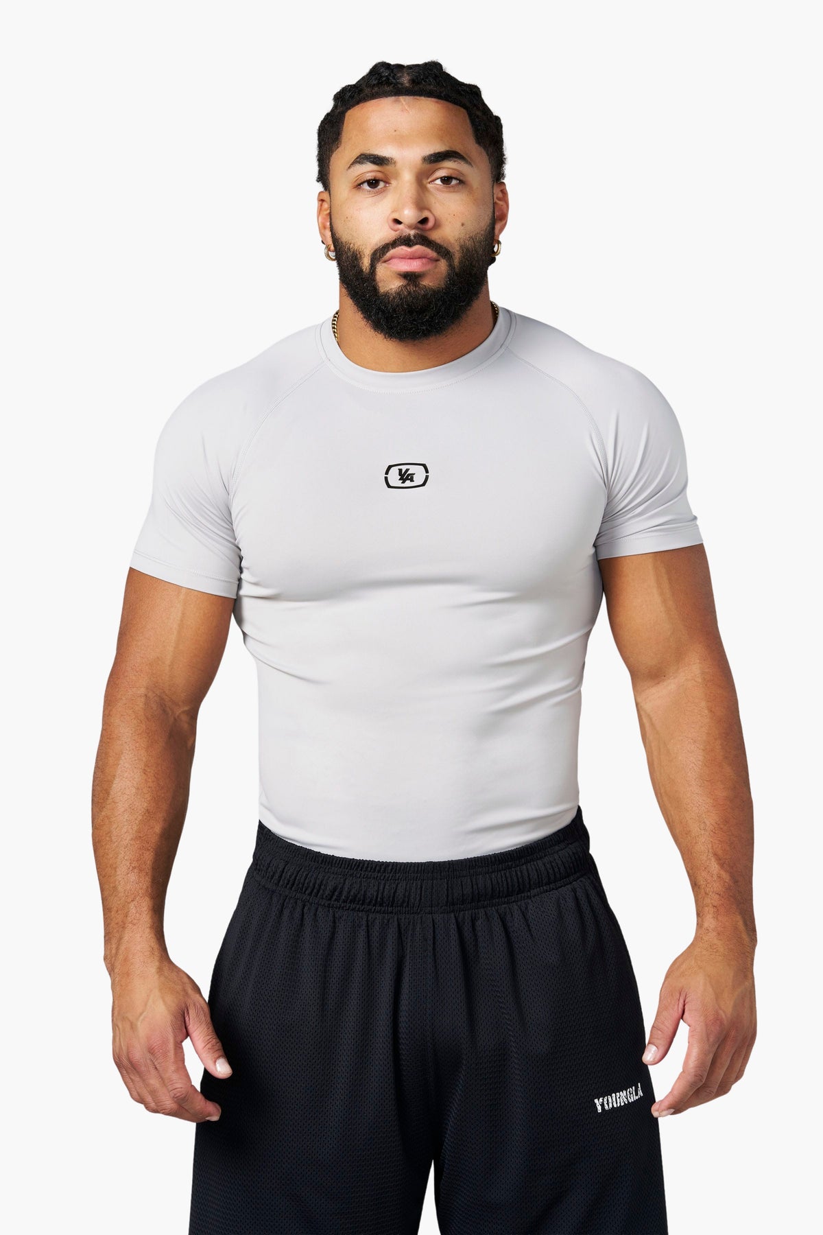 YoungLA 4046 - Form Compression Tees 'Grey'