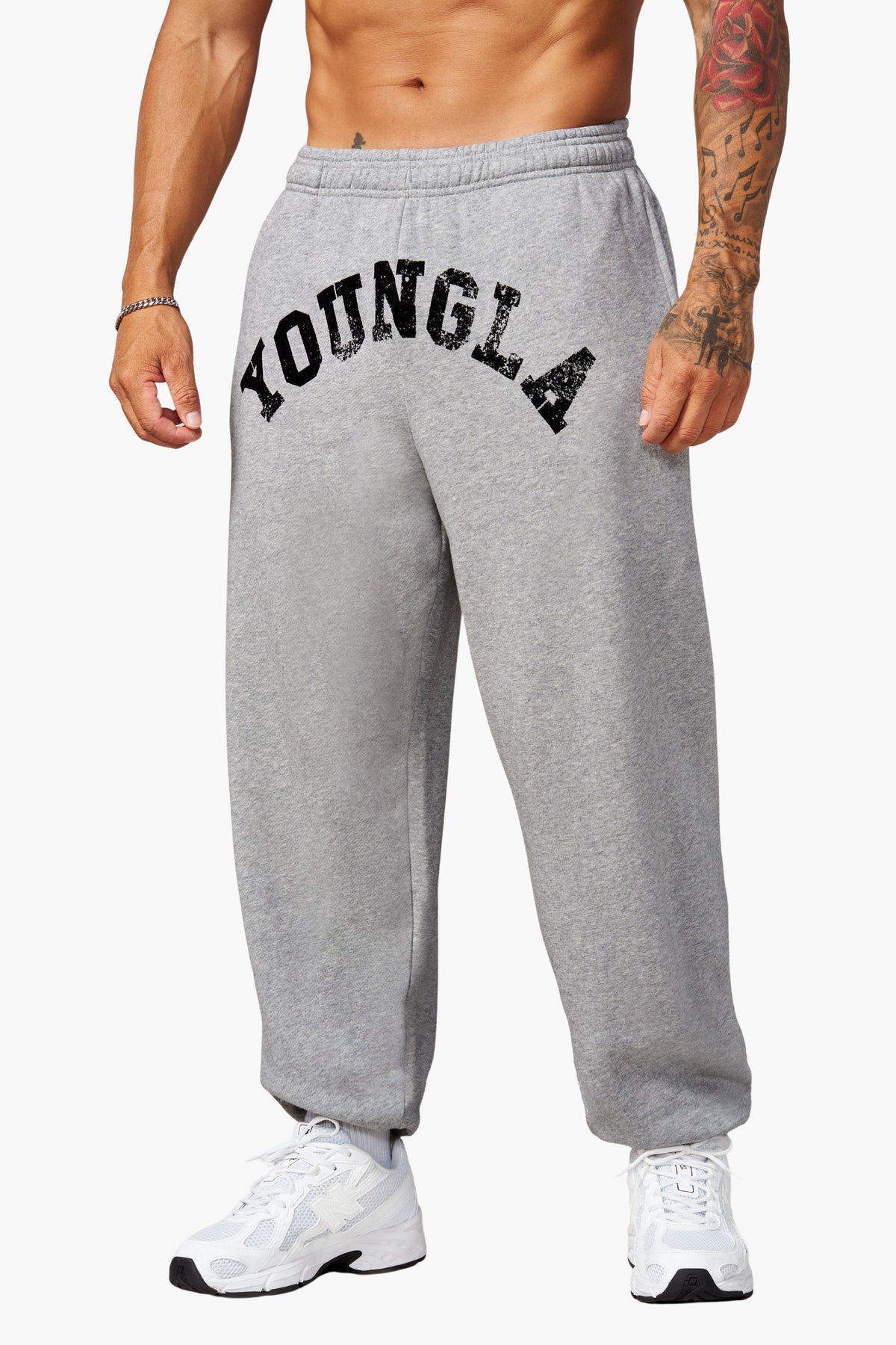YoungLA 2138 - Arc Collection Joggers - Joggers 'Heather Grey'