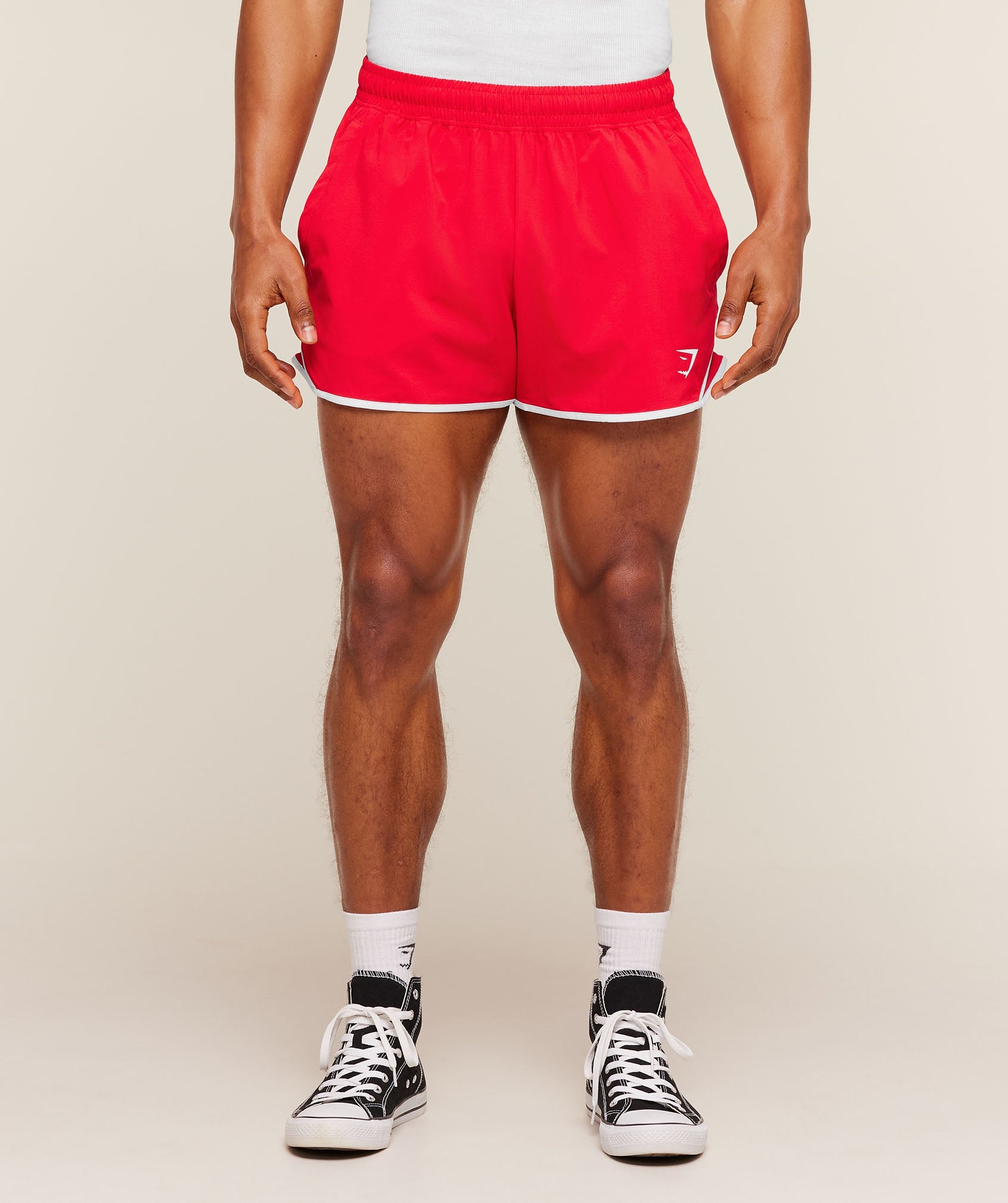 Gymshark Accent Conditioning Shorts 'Athletic Red'
