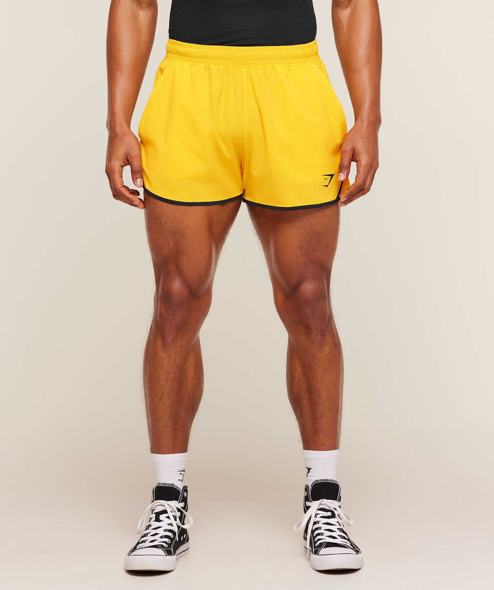 Gymshark Accent Conditioning Shorts 'Athletic Yellow'