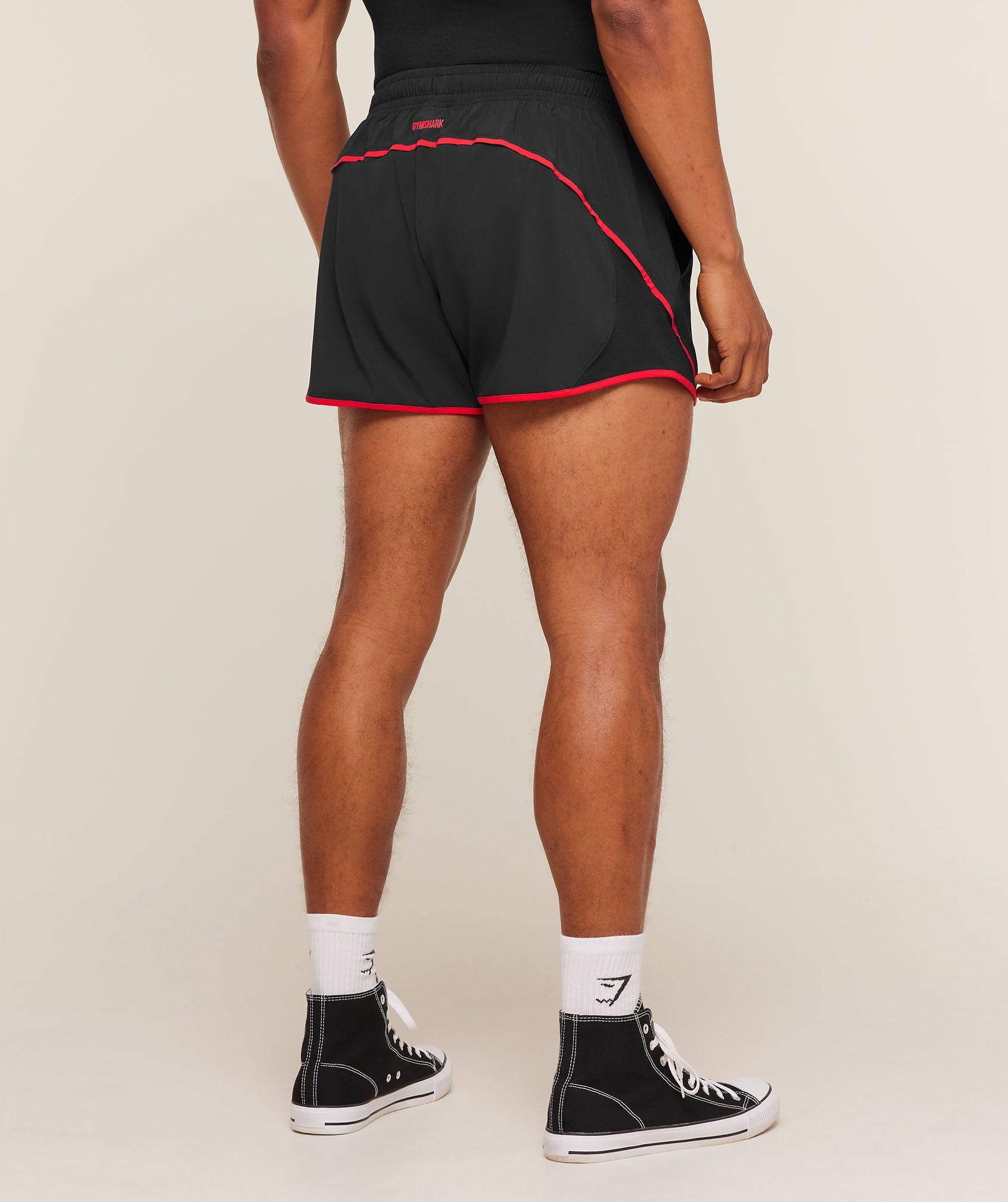Gymshark Accent Conditioning Shorts 'Black Conditioning Red'