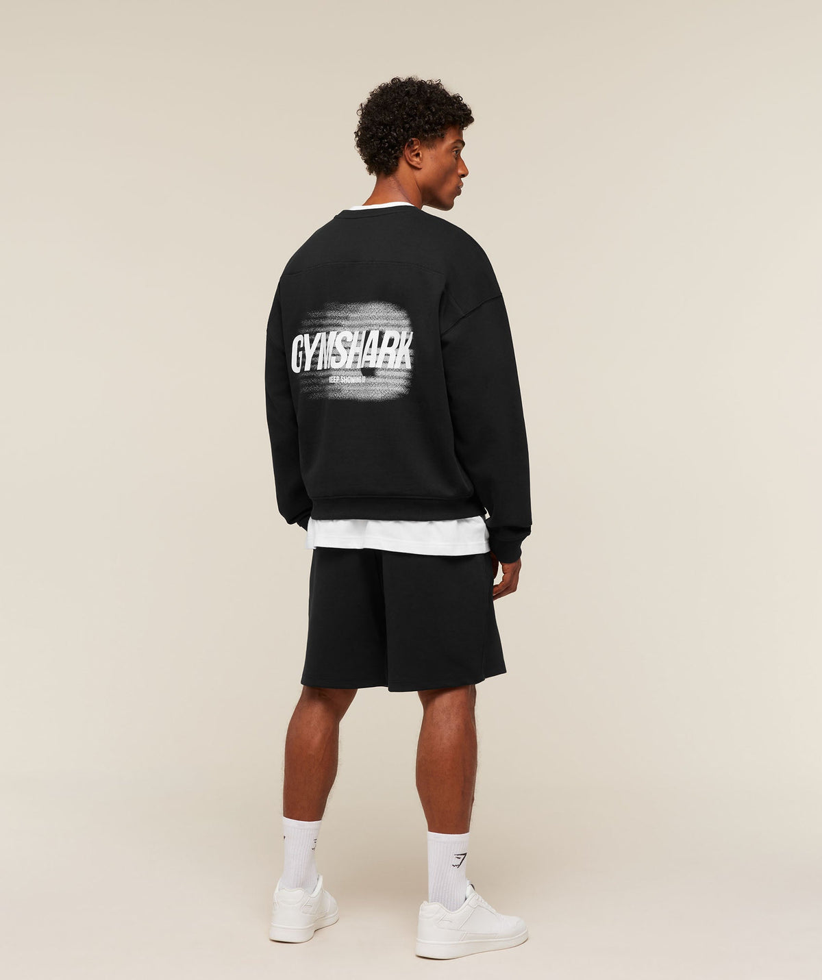 Gymshark Hybrid Sweatshirt 'Black'