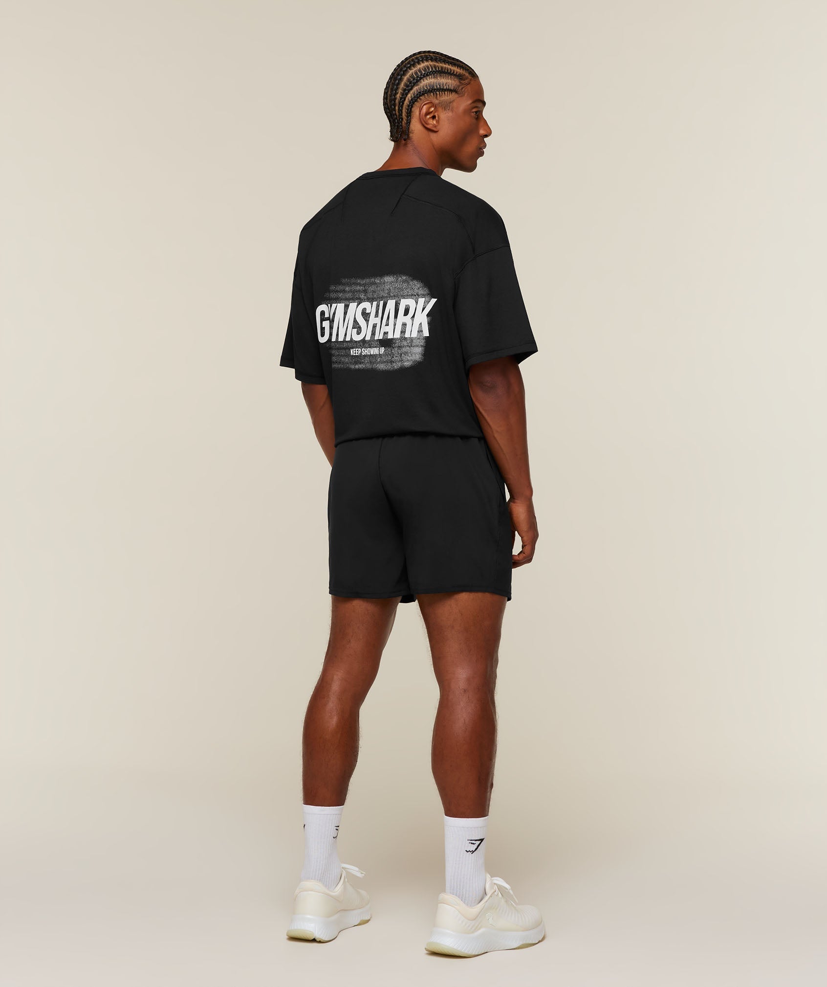 Gymshark Hybrid T-Shirt 'Black'