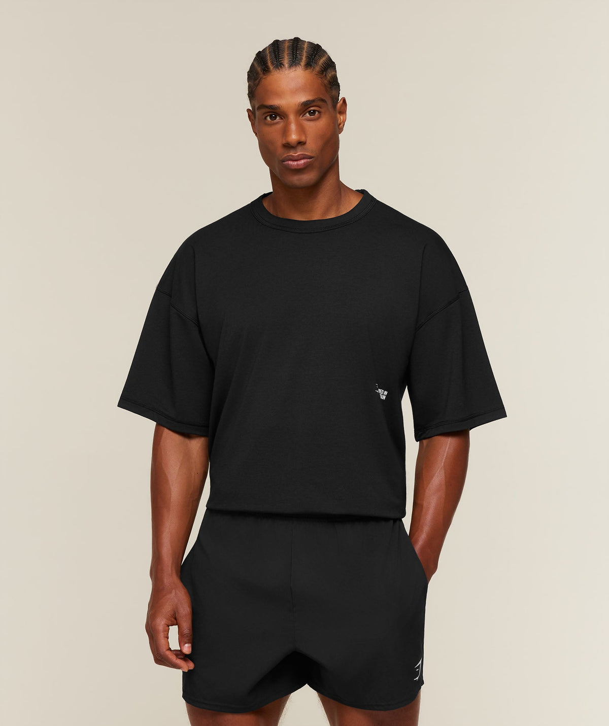 Gymshark Hybrid T-Shirt 'Black'