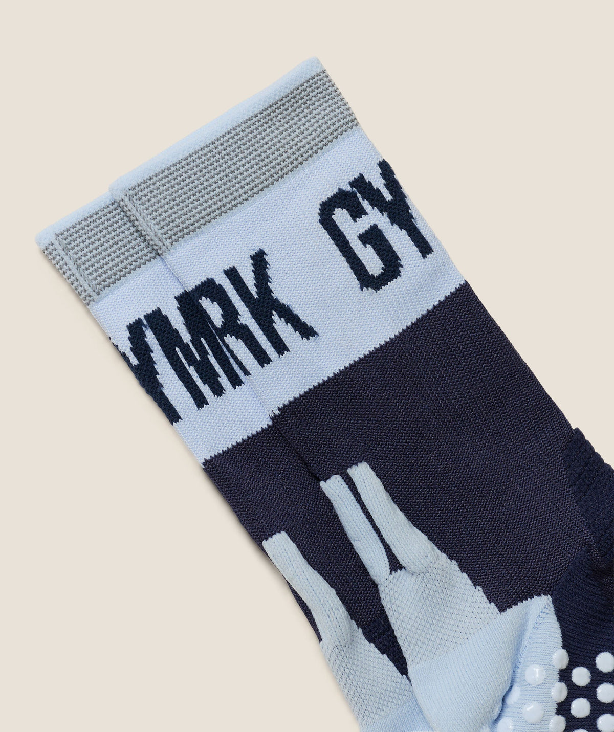 Gymshark Hybrid Training Grip Socks Single 'Heavy Blue Tranquil Blue'