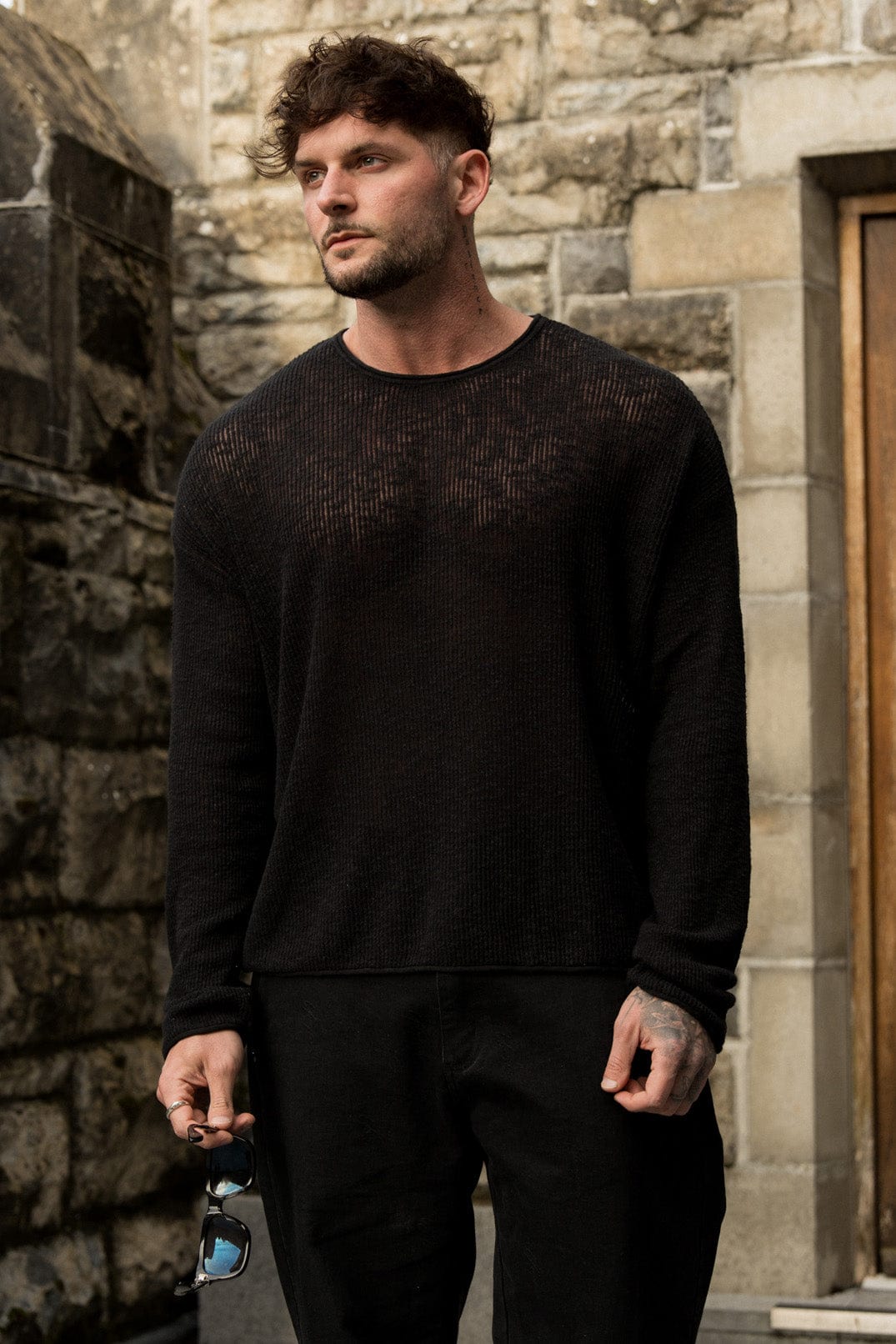 Young La 8015 - After Dark Crochet Longsleeve 'Black'