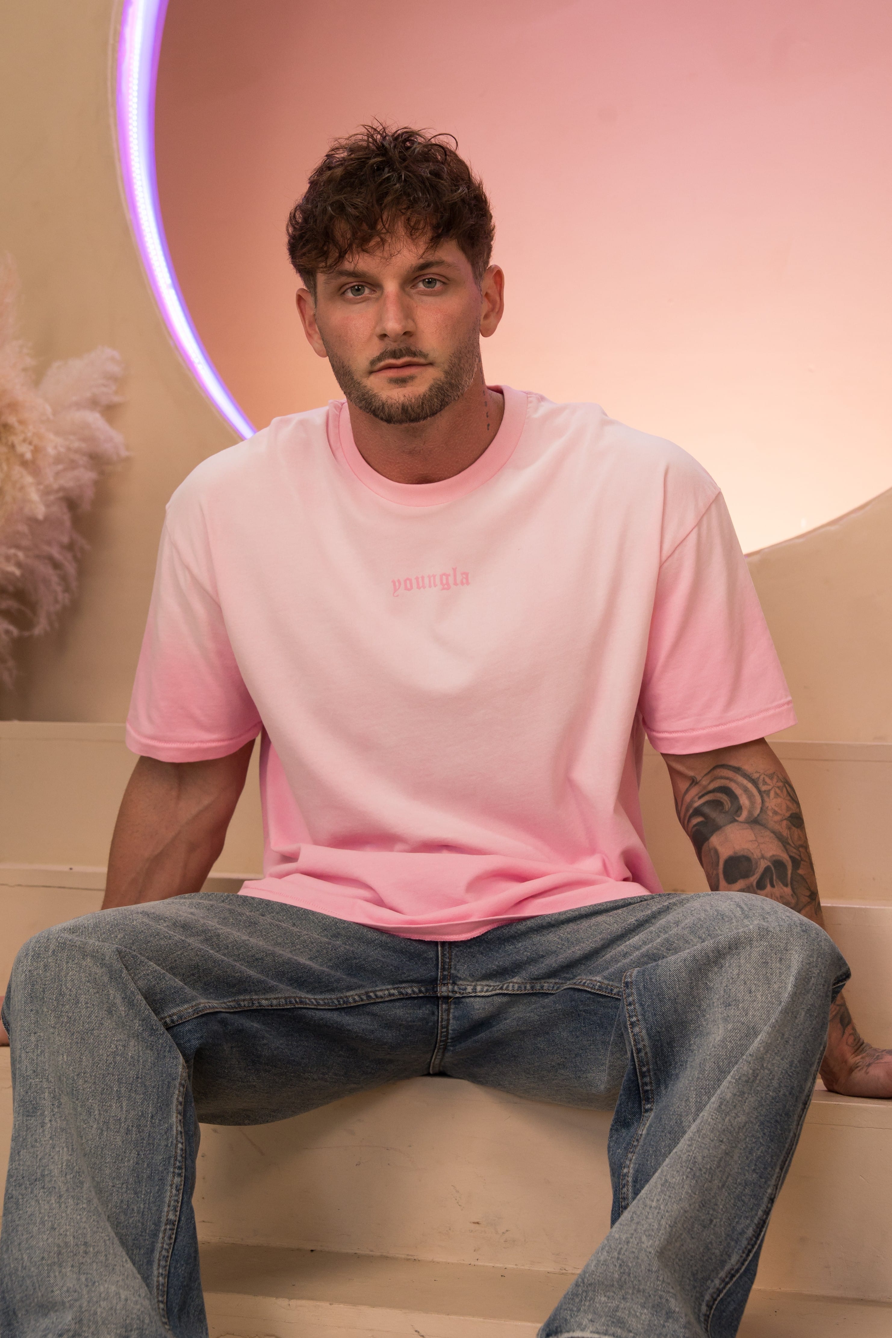 YoungLA 4216 - Summer Soft Tees 'Pink Wash'