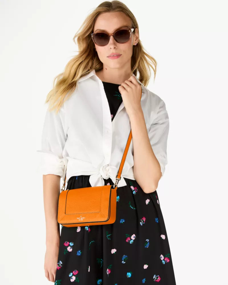 Kate Spade Lena Mini Crossbody 'Orange Zinnia'