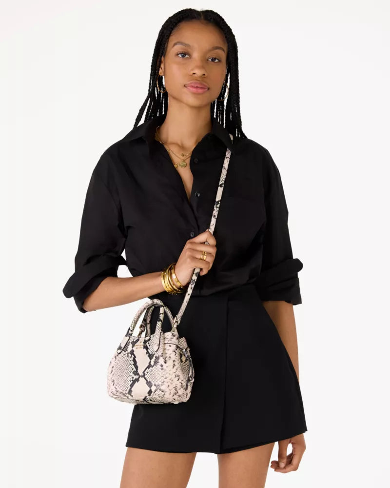 Kate Spade Dumpling Snake Embossed Mini 'Satchel Multi'