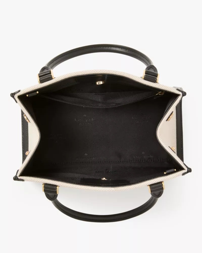 Kate Spade Ellie Canvas Small Tote 'Black Multi'