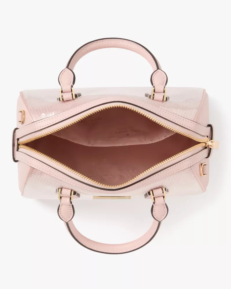 Kate Spade Madison Satin Sequin Small Dolly Duffle 'Rose Smoke'