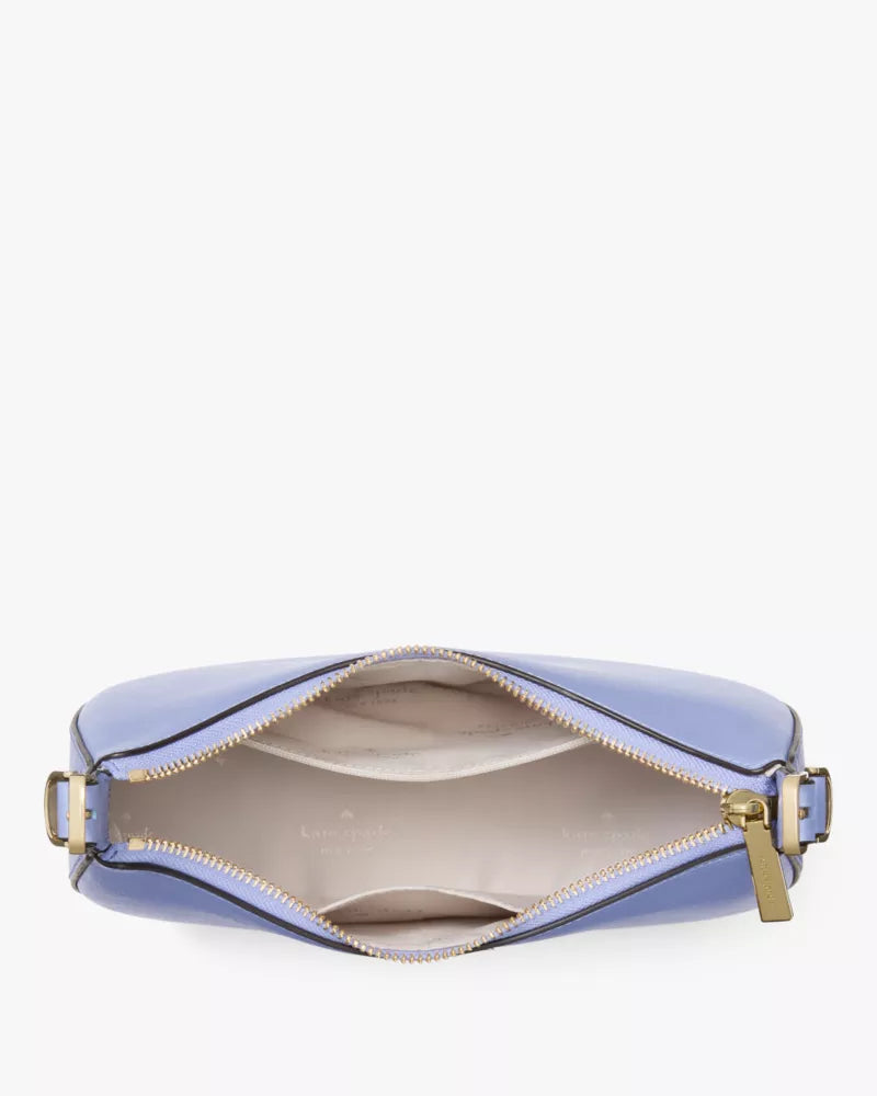 Kate Spade Madison Saffiano Leather Crescent Shoulder Bag 'Frosted Blueberry'