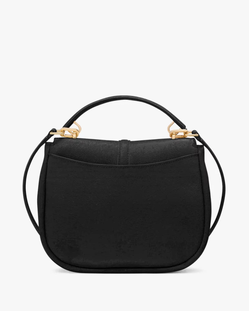 Kate Spade Kayla Pebbled Leather Saddle Bag 'Black'