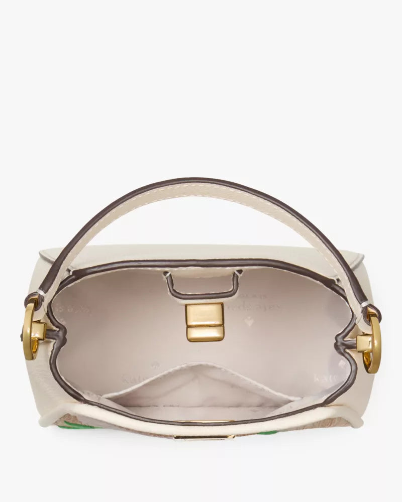 Kate Spade Phoebe Straw Small Top Handle Bag 'Natural Multi'
