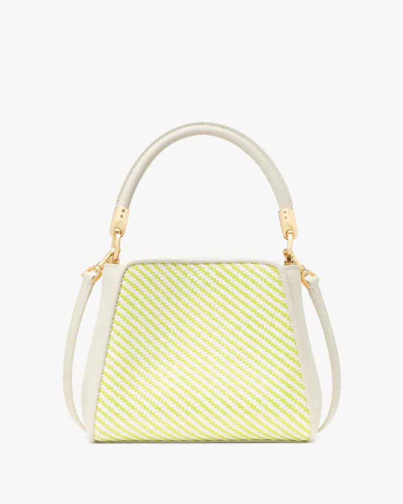 Kate Spade Phoebe Straw Small Top Handle Bag 'Lime Slushy Multi'