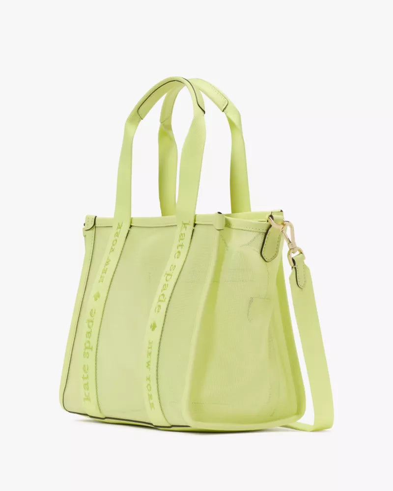 Kate Spade Kip Mesh Small Tote 'Melon Rind'