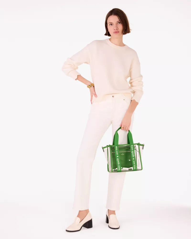 Kate Spade Kip Clear Small Tote Ks Green