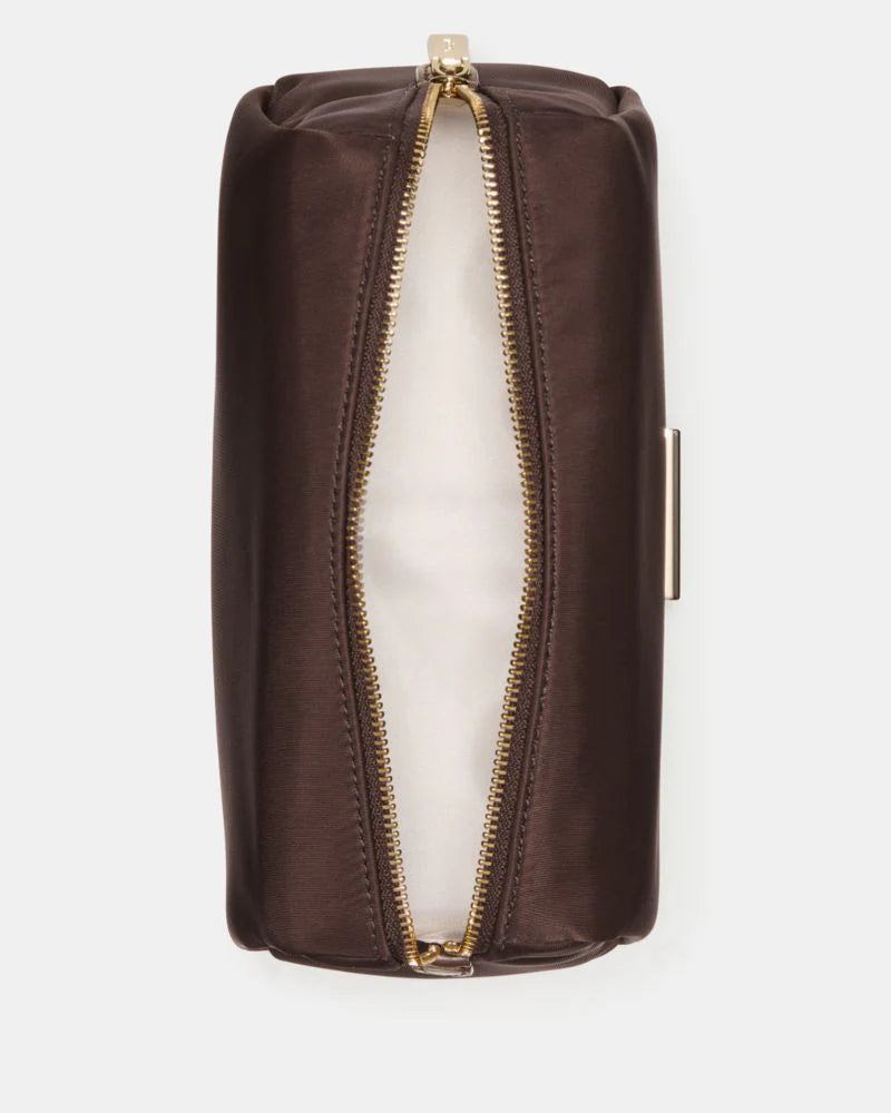 KateSpade Carter Nylon Cosmetic Pouch Hot Fudge