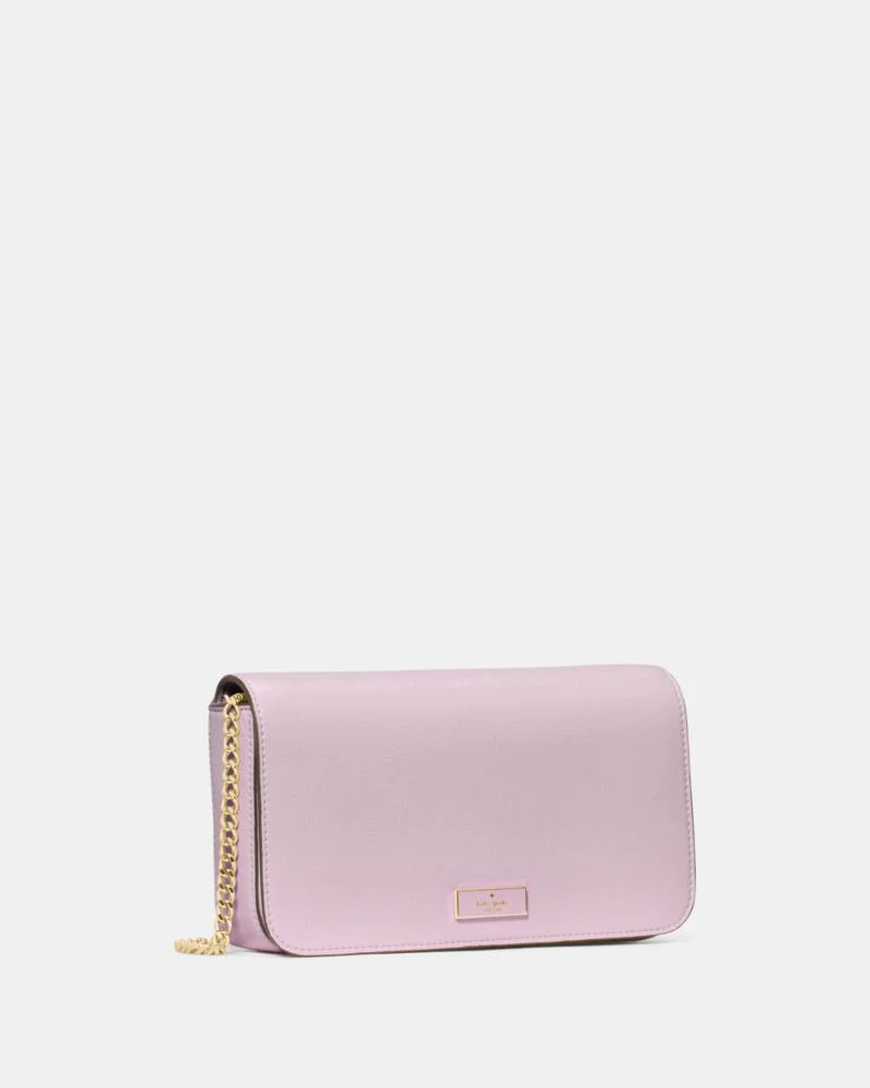 KateSpade Bridget Crinkle Patent Mini Crossbody Lilac Moonlight