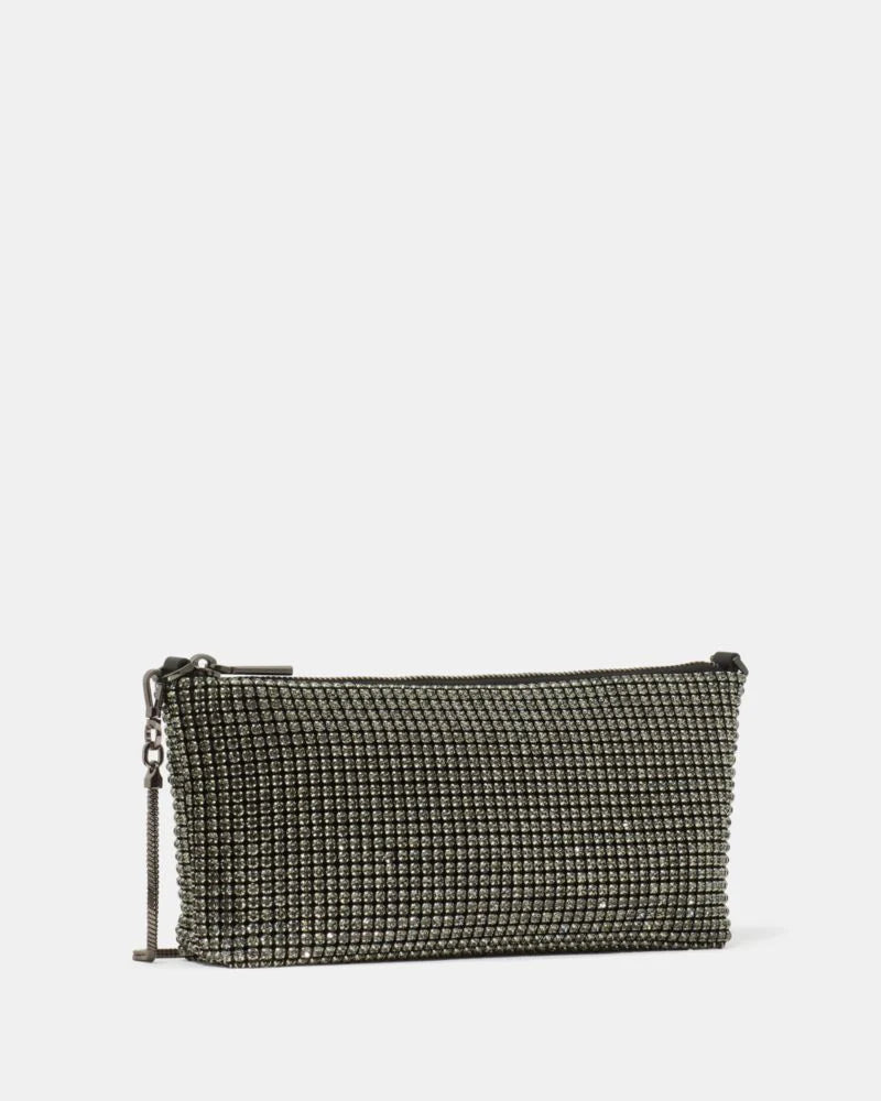 KateSpade Andie Faux Crystal Mesh Small Shoulder Green Multi