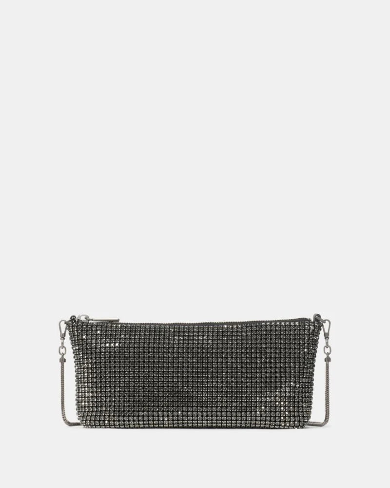 KateSpade Andie Faux Crystal Mesh Small Shoulder Green Multi