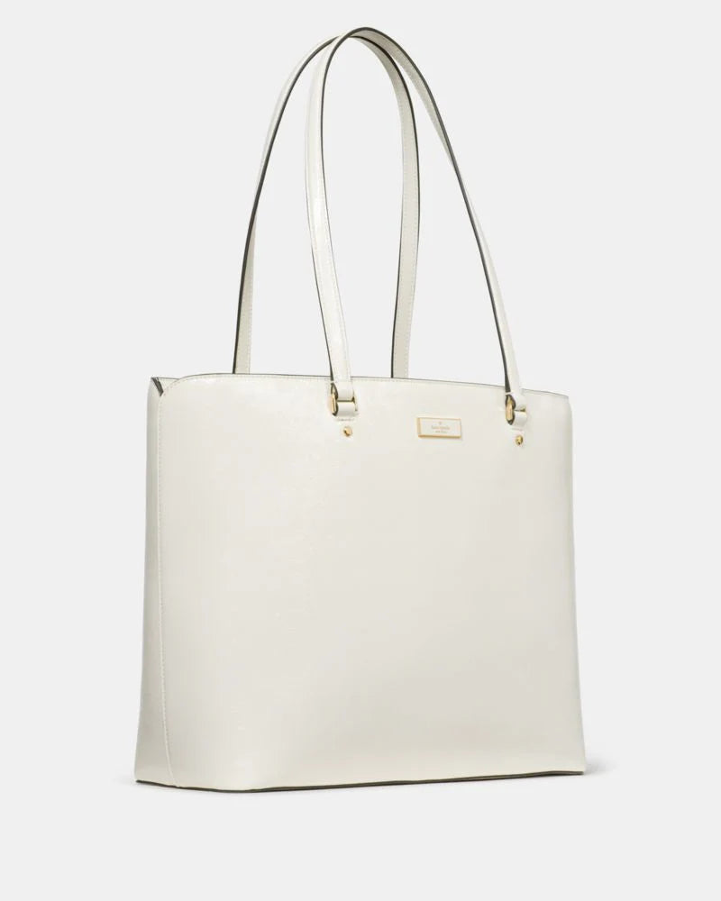 KateSpade Bridget Crinkle Patent Large Tote Meringue