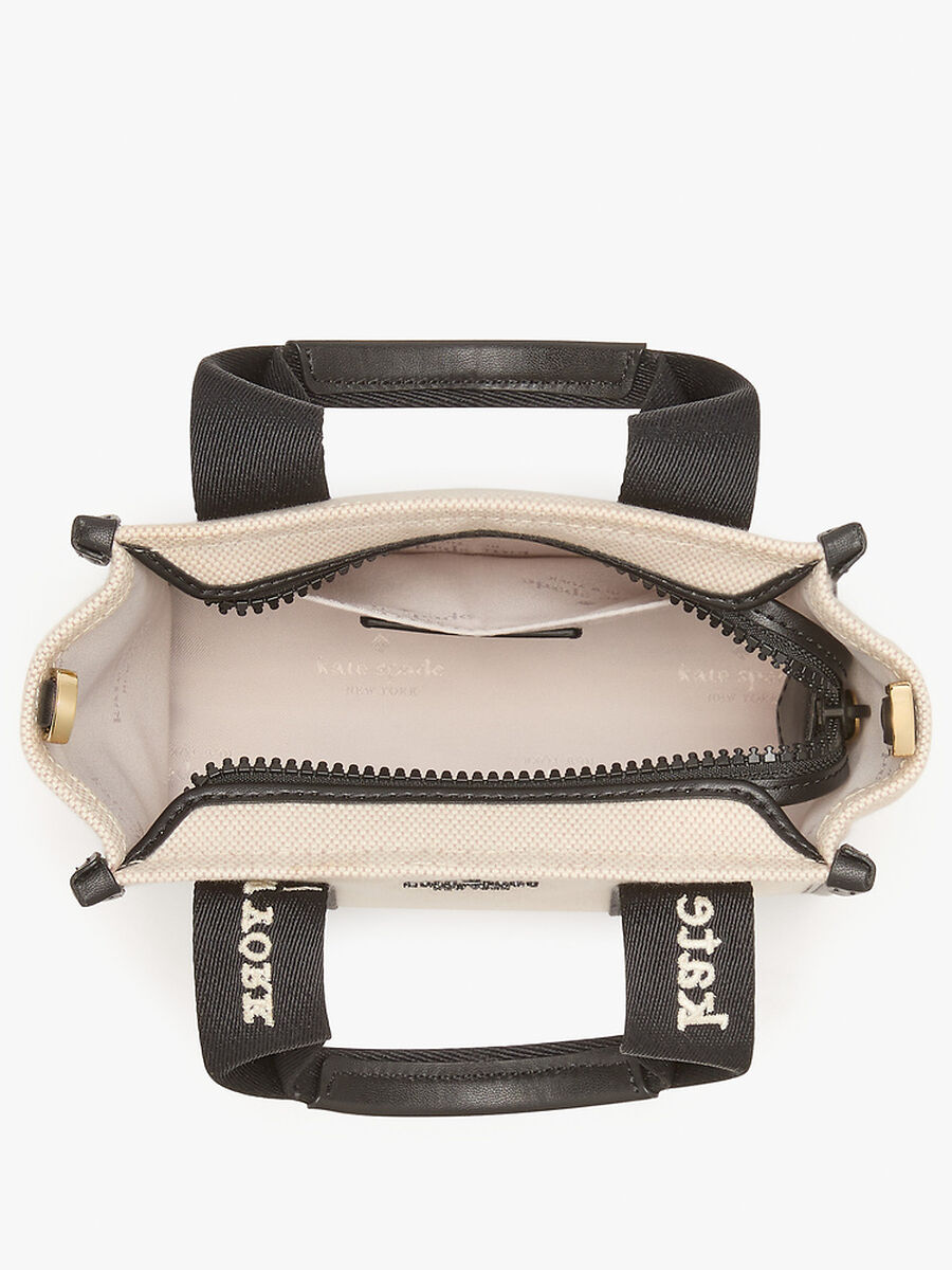 Kate Spade Kip Canvas Mini Tote 'Natural Multi'