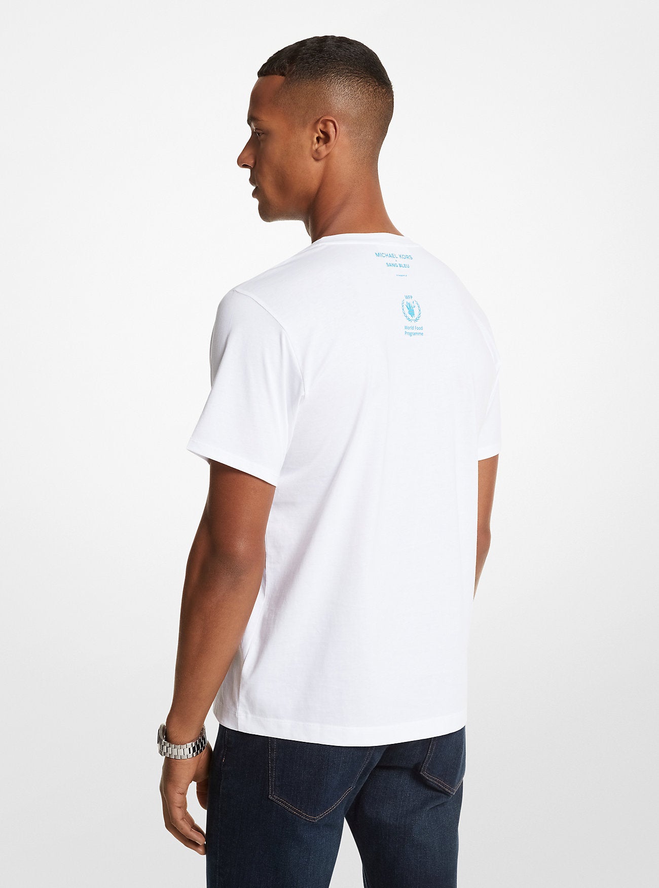 Watch Hunger Stop Organic Cotton Unisex T-Shirt WHITE