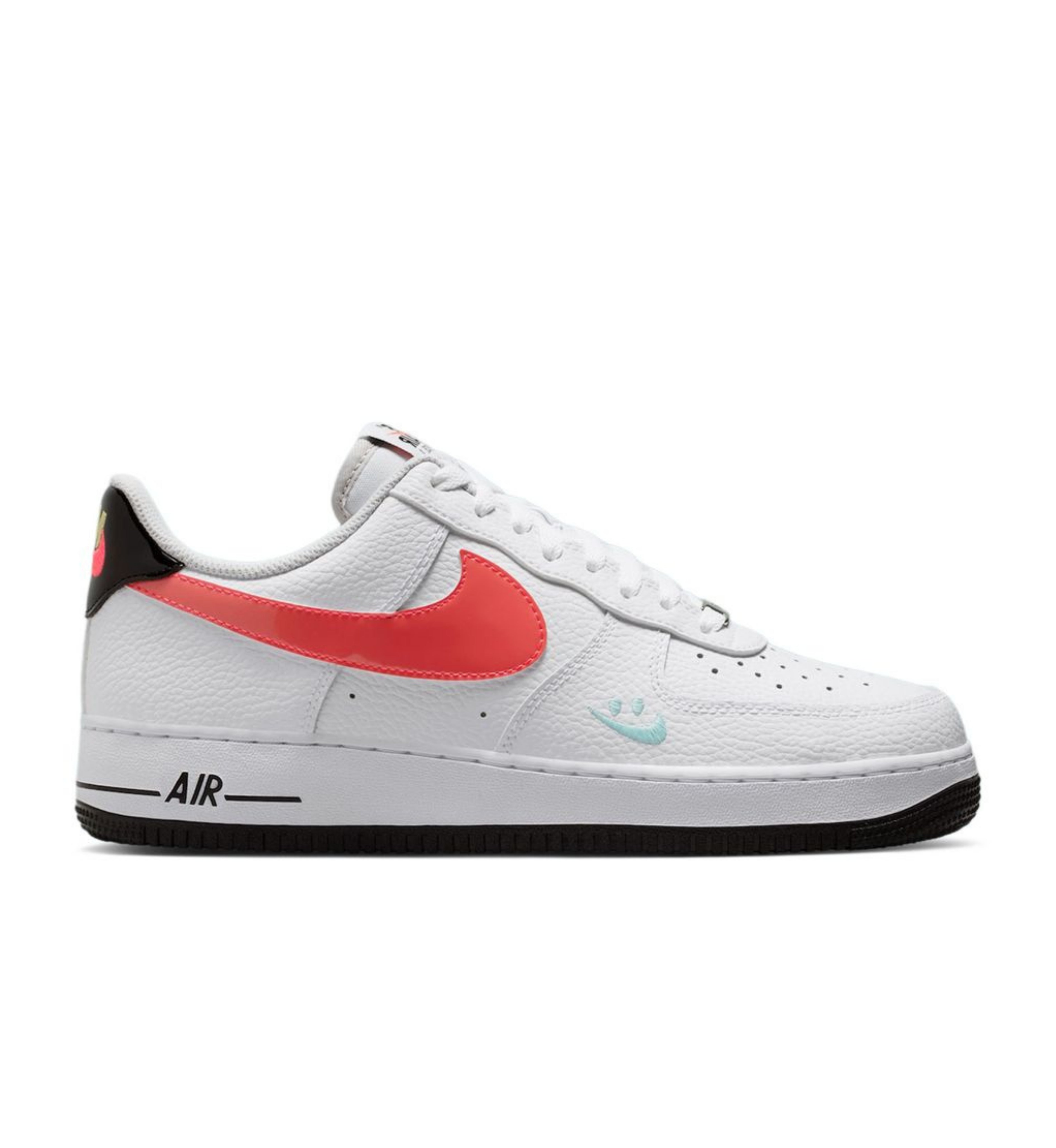 Nike Air Force 1 Low '07 'Smiley Swoosh White Black Flash Crimson'