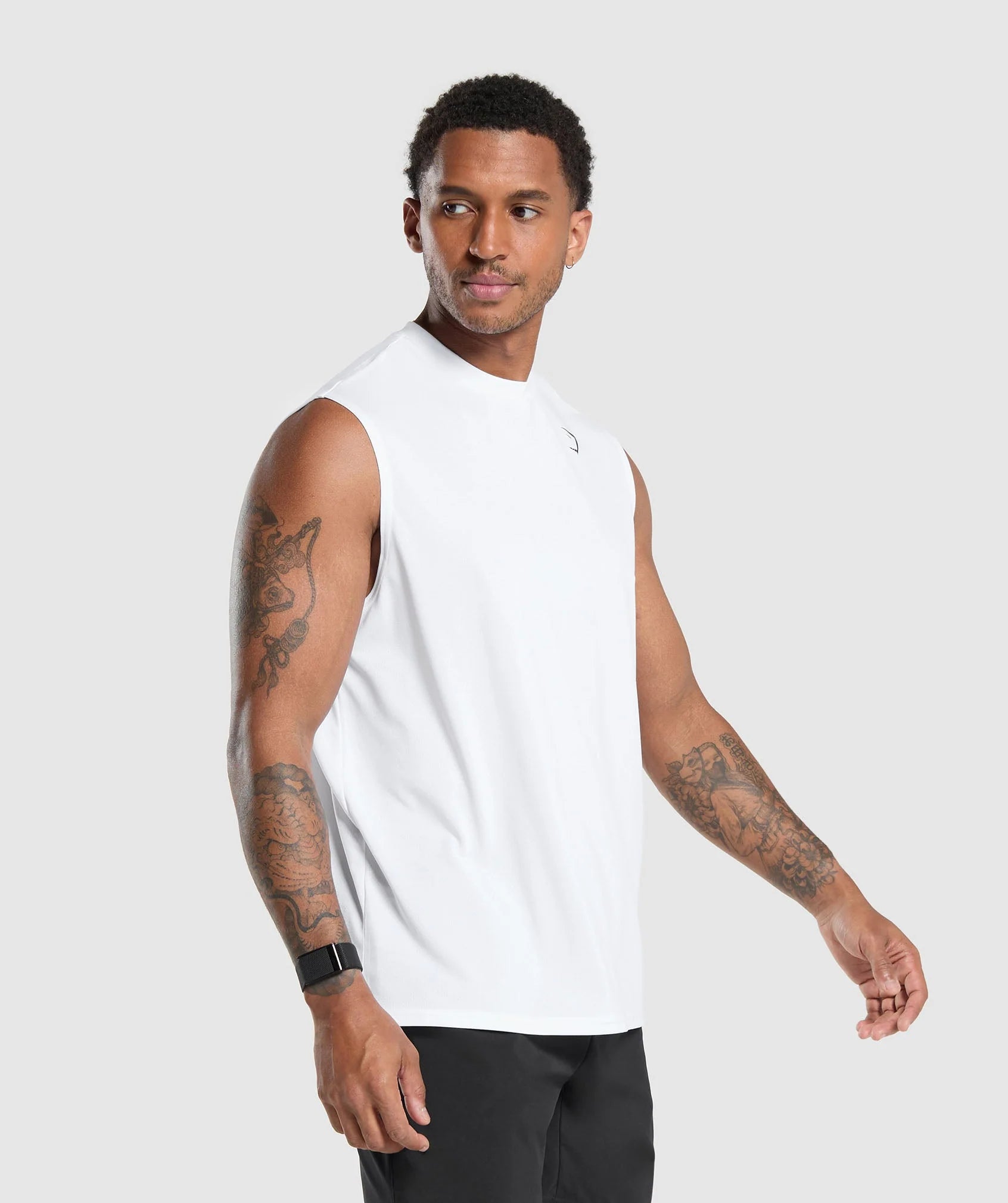 Gymshark Arrival Oversized Tank 'White'