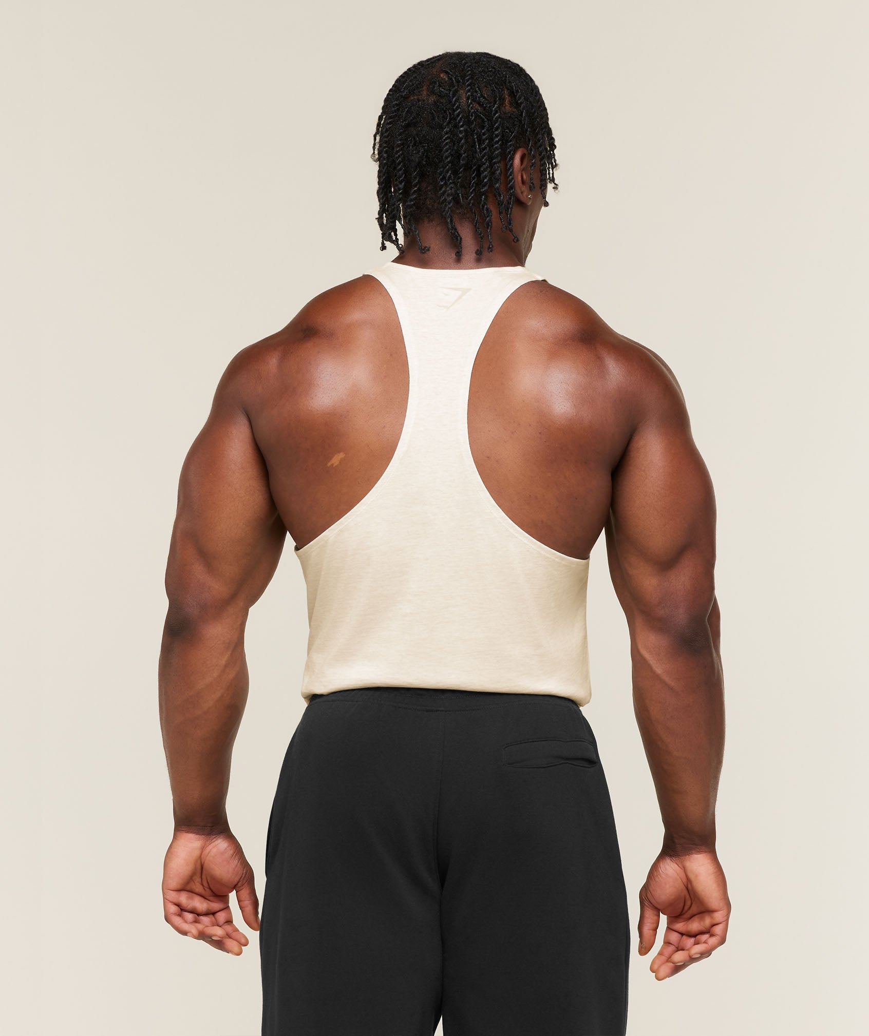 Gymshark Power Stringer 'Bros Chalk Marl'